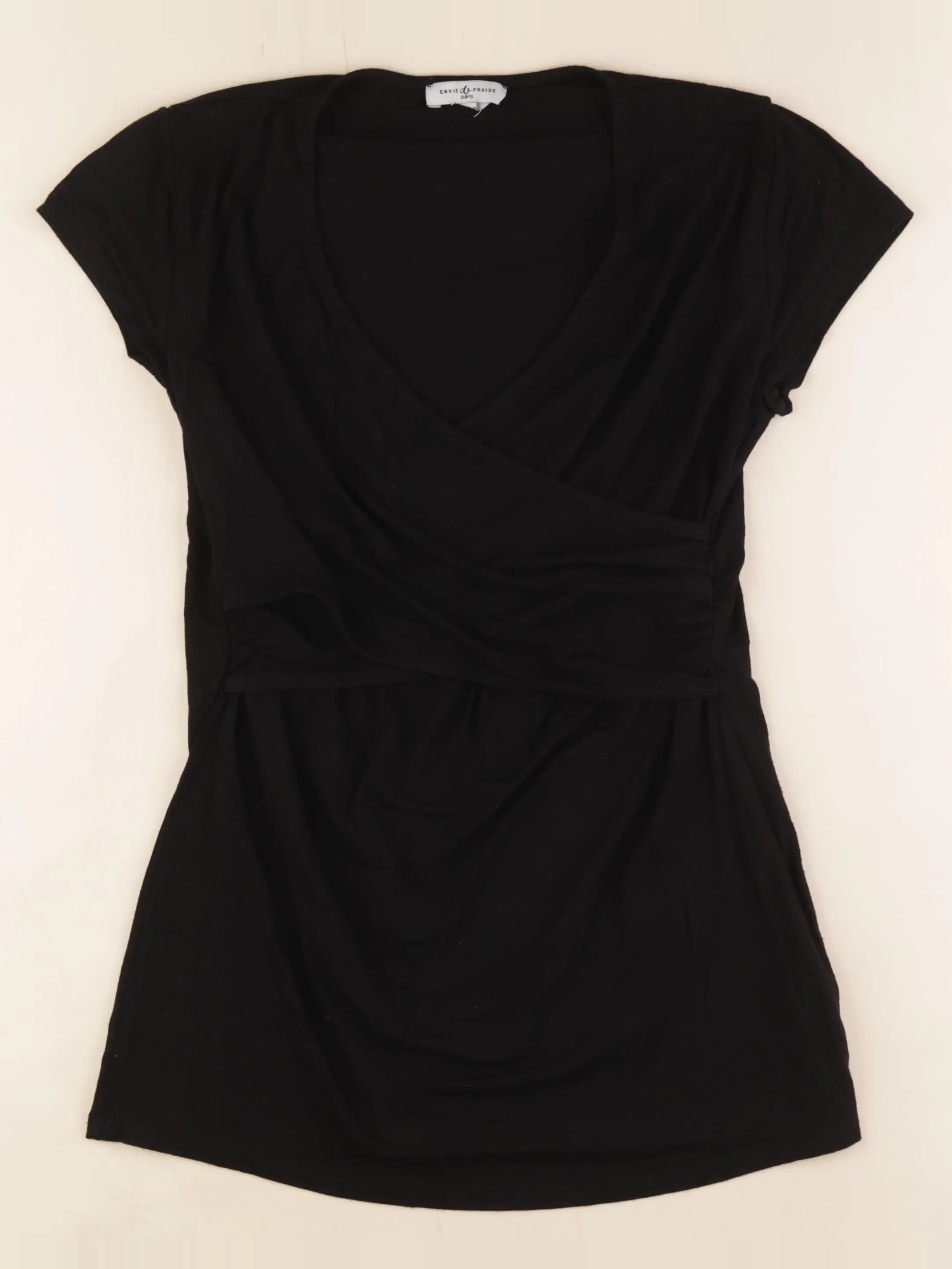 Envie de fraise - tee-shirt grossesse noir - 38 à 40