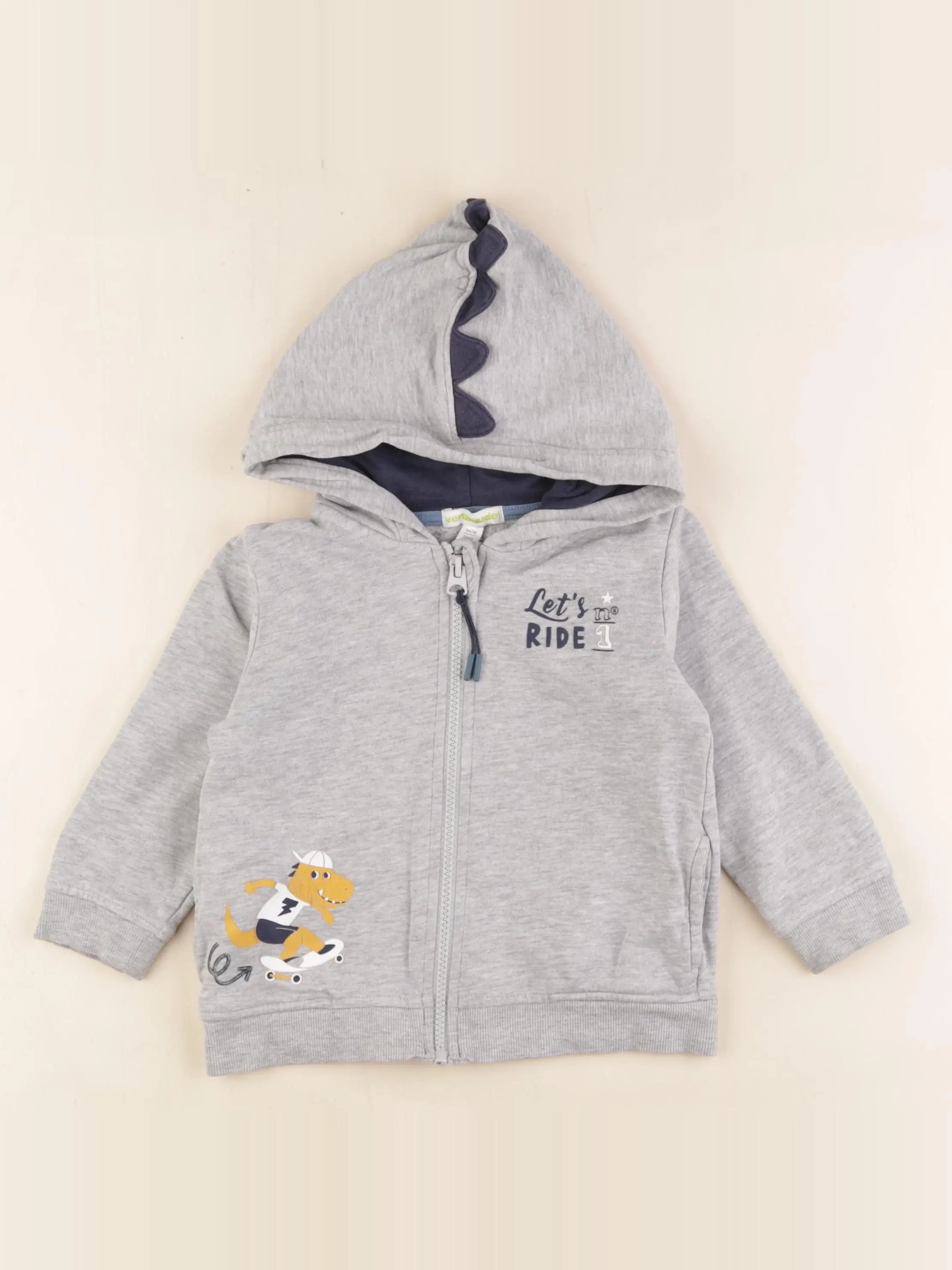 Vertbaudet - sweat gris - 3 ans