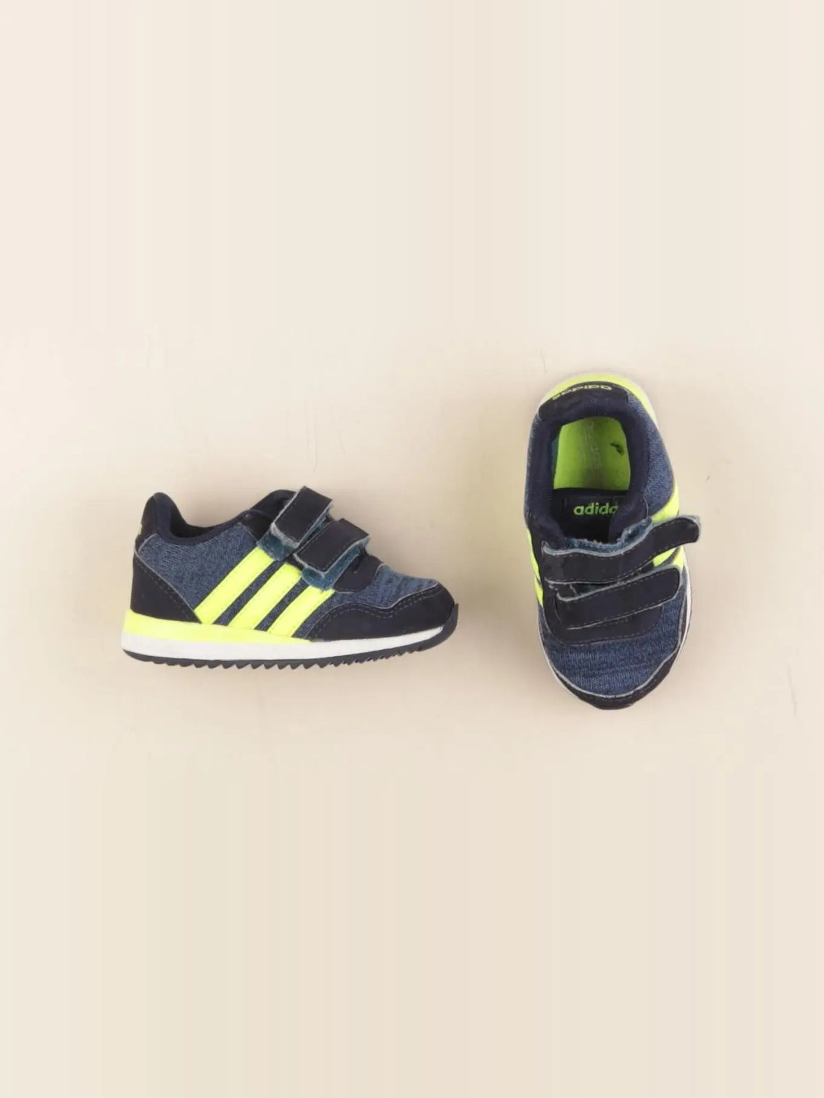 Adidas - tennis à scratch/ lacets bleu - pointure 20