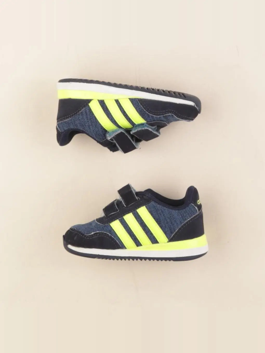 Adidas - tennis à scratch/ lacets bleu - pointure 20