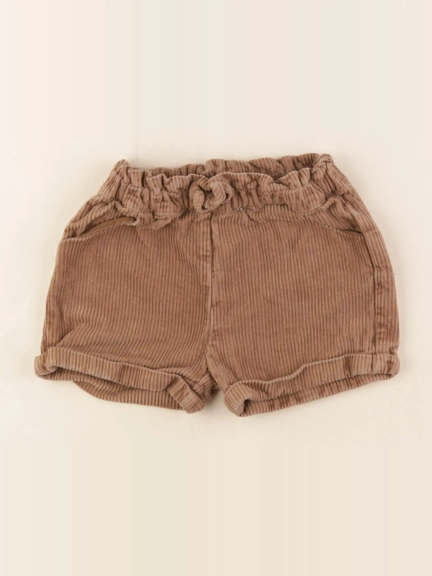 Vertbaudet - short marron - 24 mois
