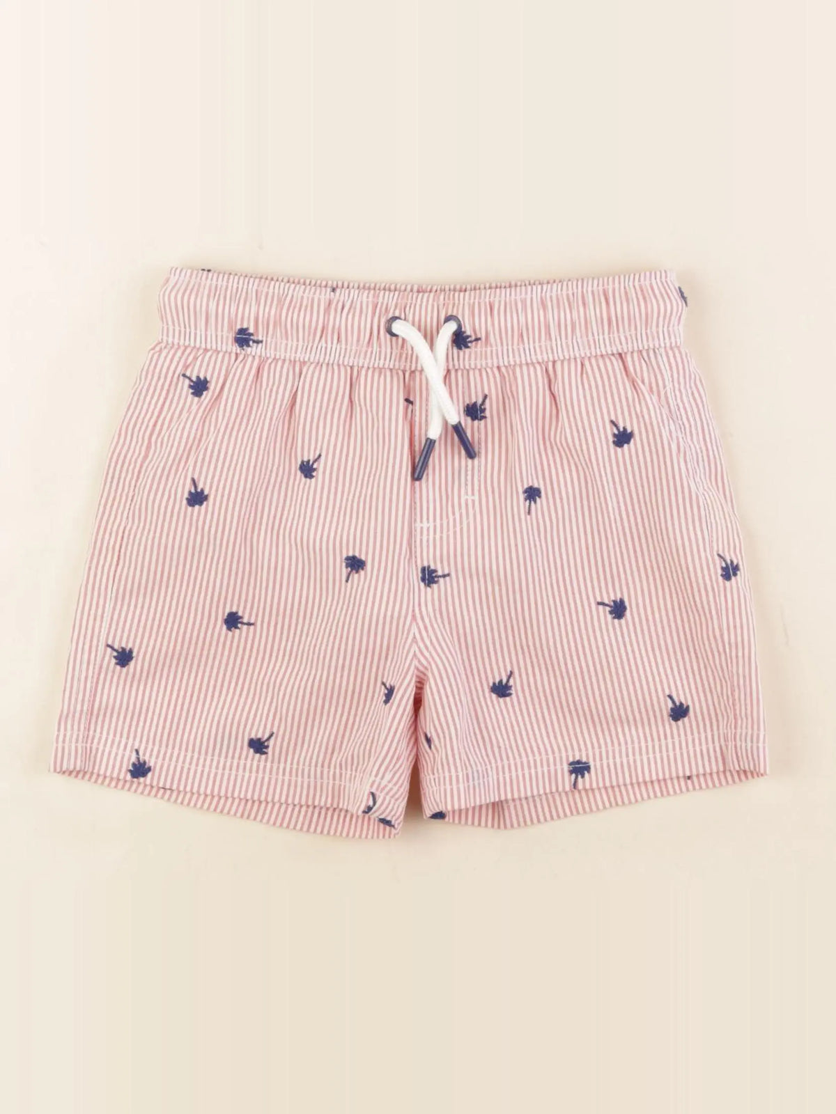 Vertbaudet - maillot de bain rose, blanc - 5 ans