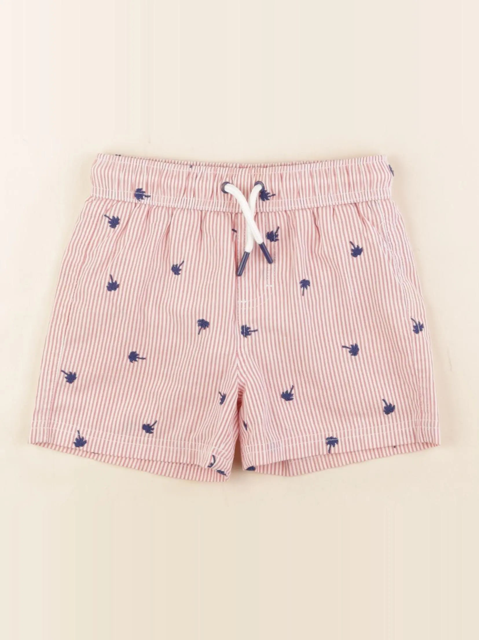 Vertbaudet - maillot de bain rose, blanc - 5 ans