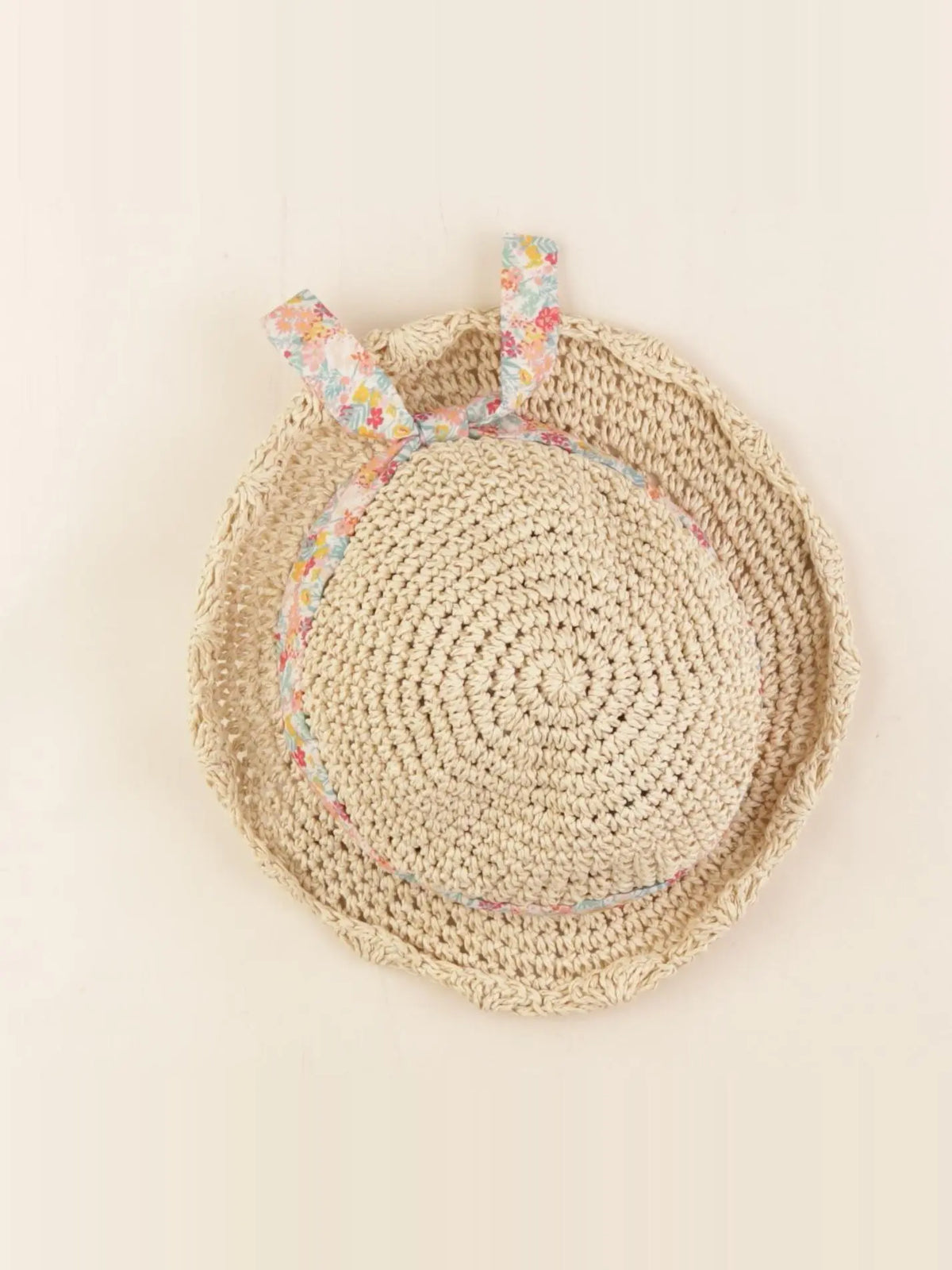 Vertbaudet - chapeau beige - 8/10 ans