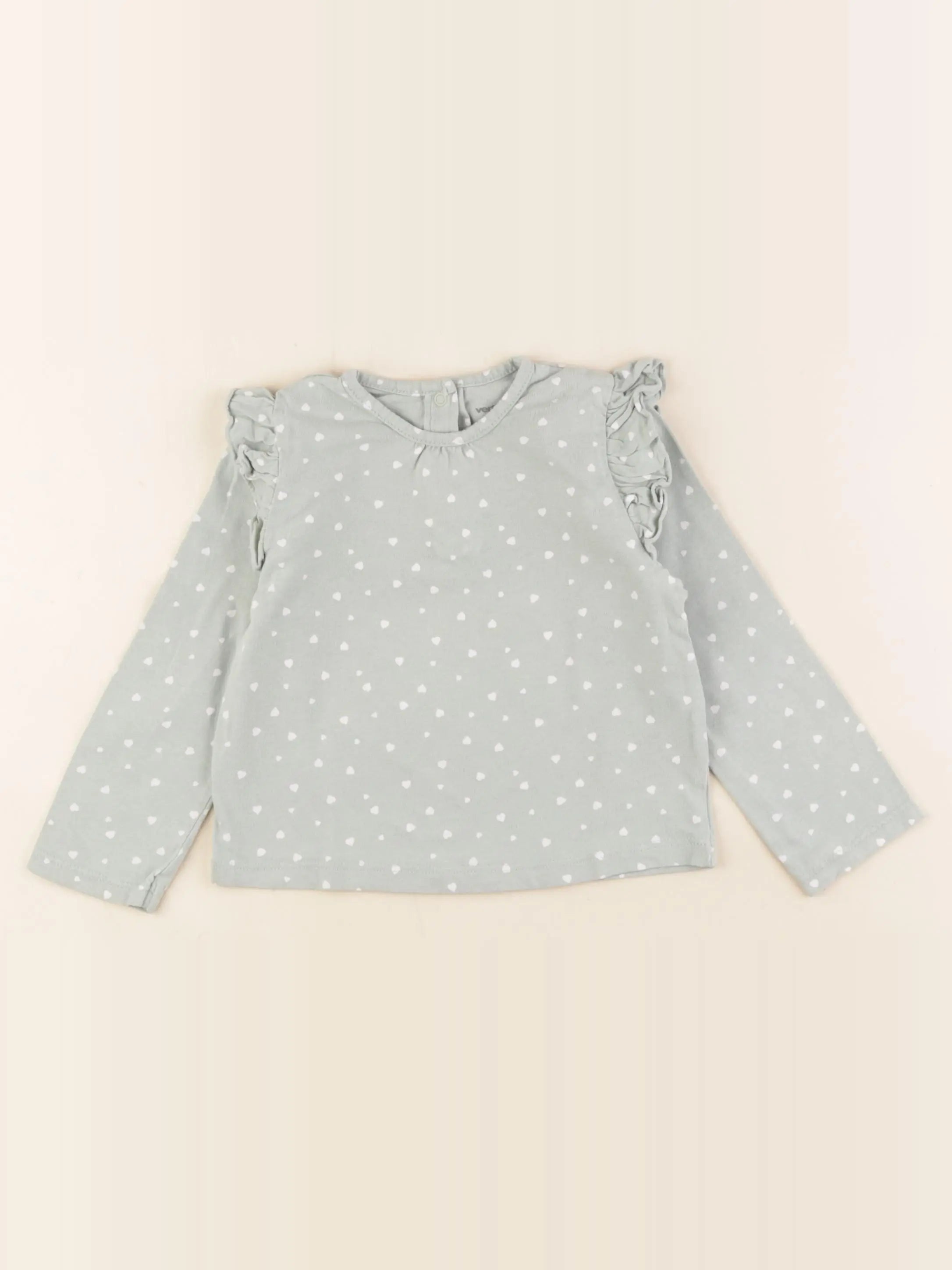 Vertbaudet - tee-shirt vert - 2 ans