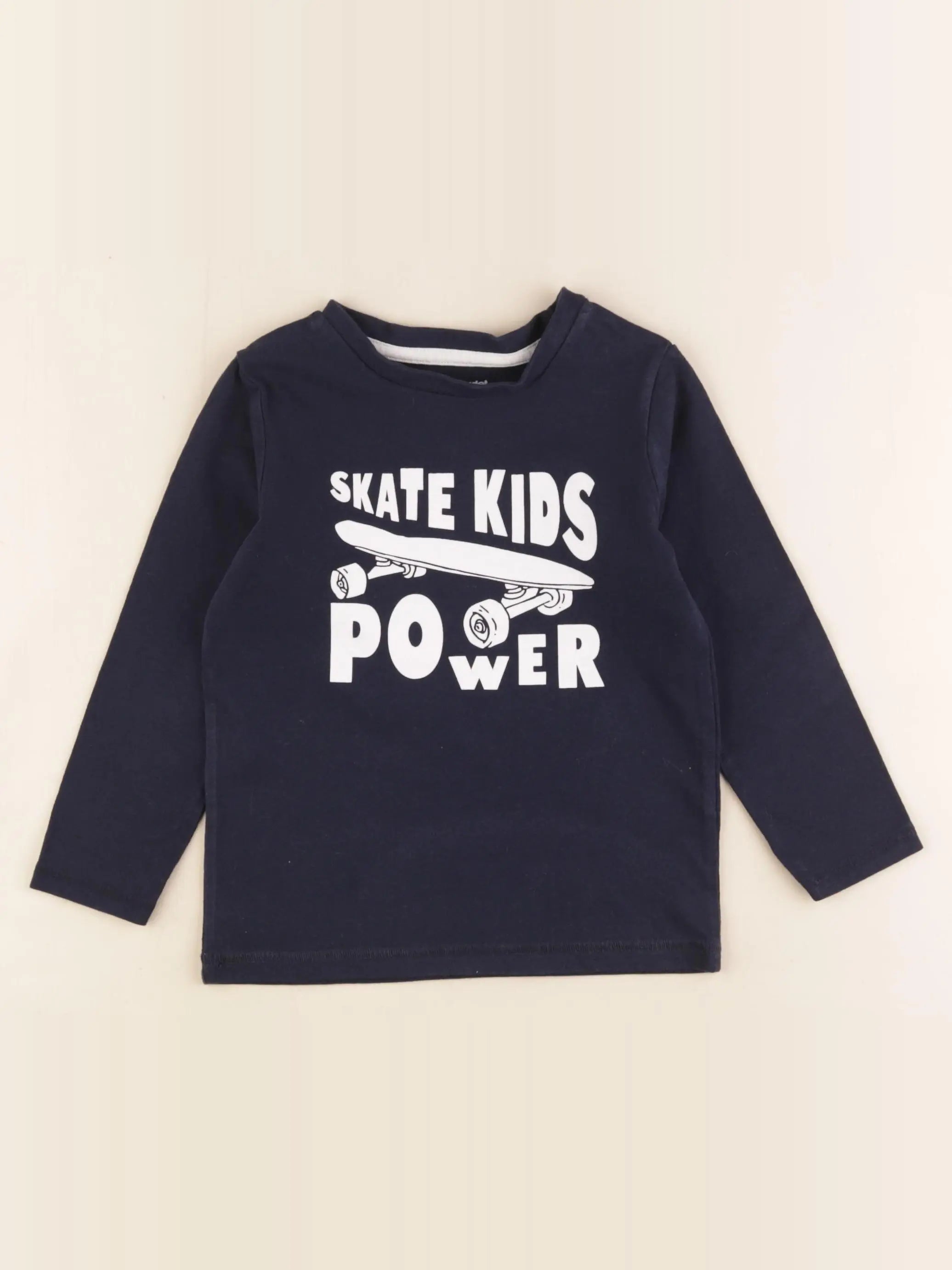 Vertbaudet - tee-shirt bleu - 3 ans