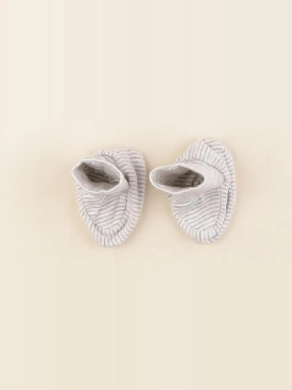 Vertbaudet - chaussons gris, blanc - pointure 15/16