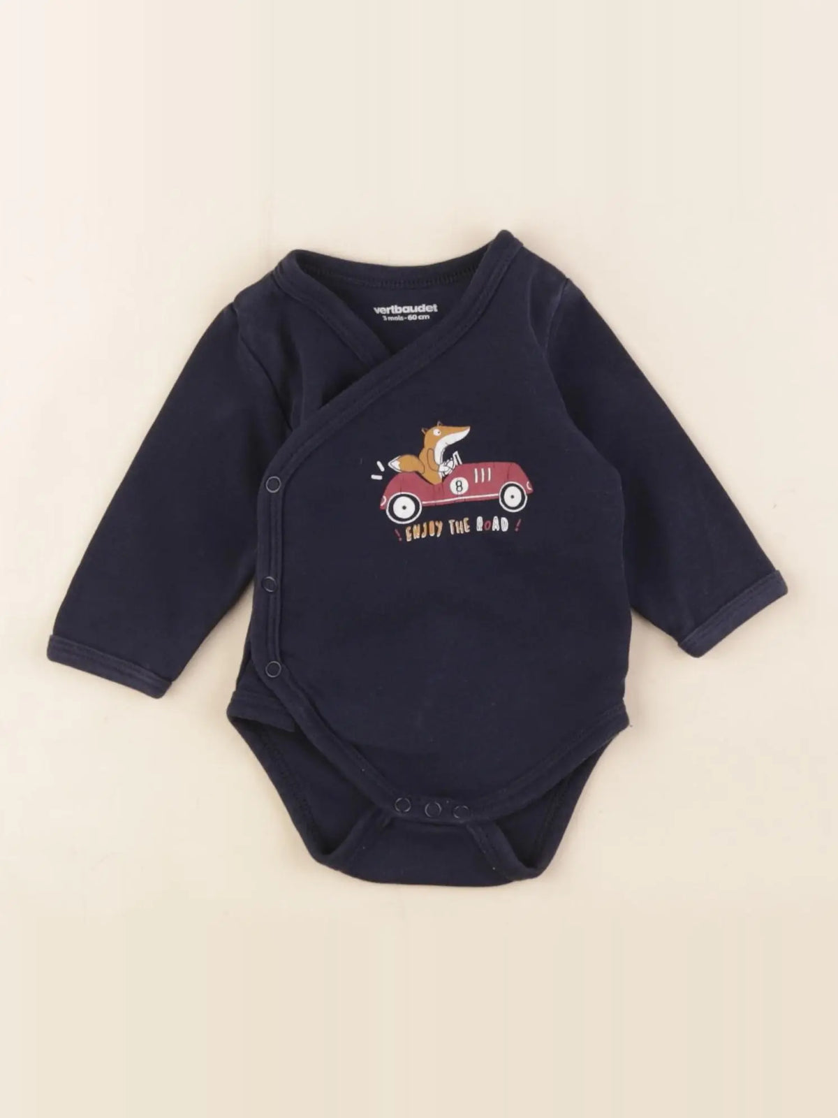 Vertbaudet - body bleu - 3 mois