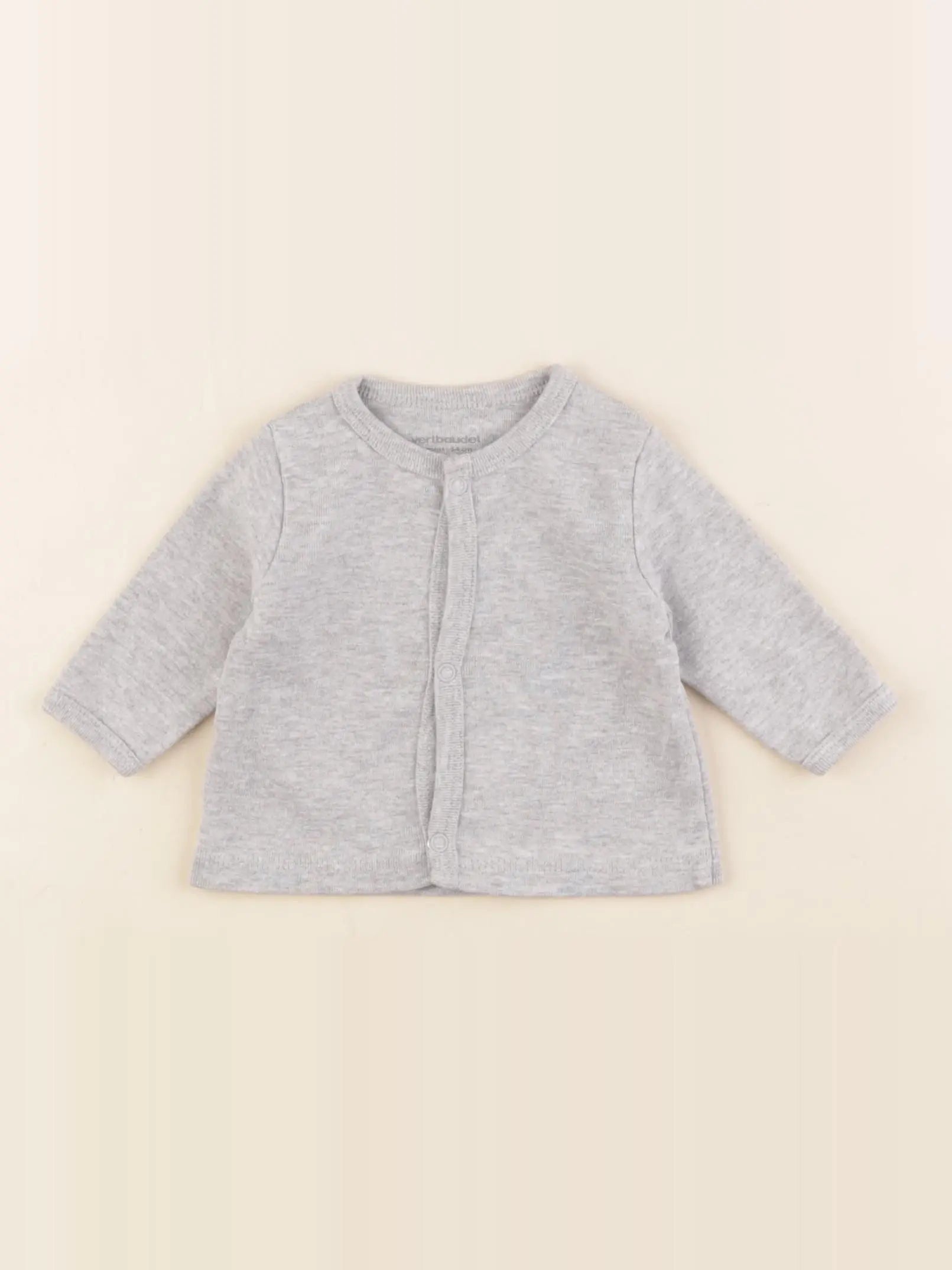 Vertbaudet - tee-shirt gris - 1 mois