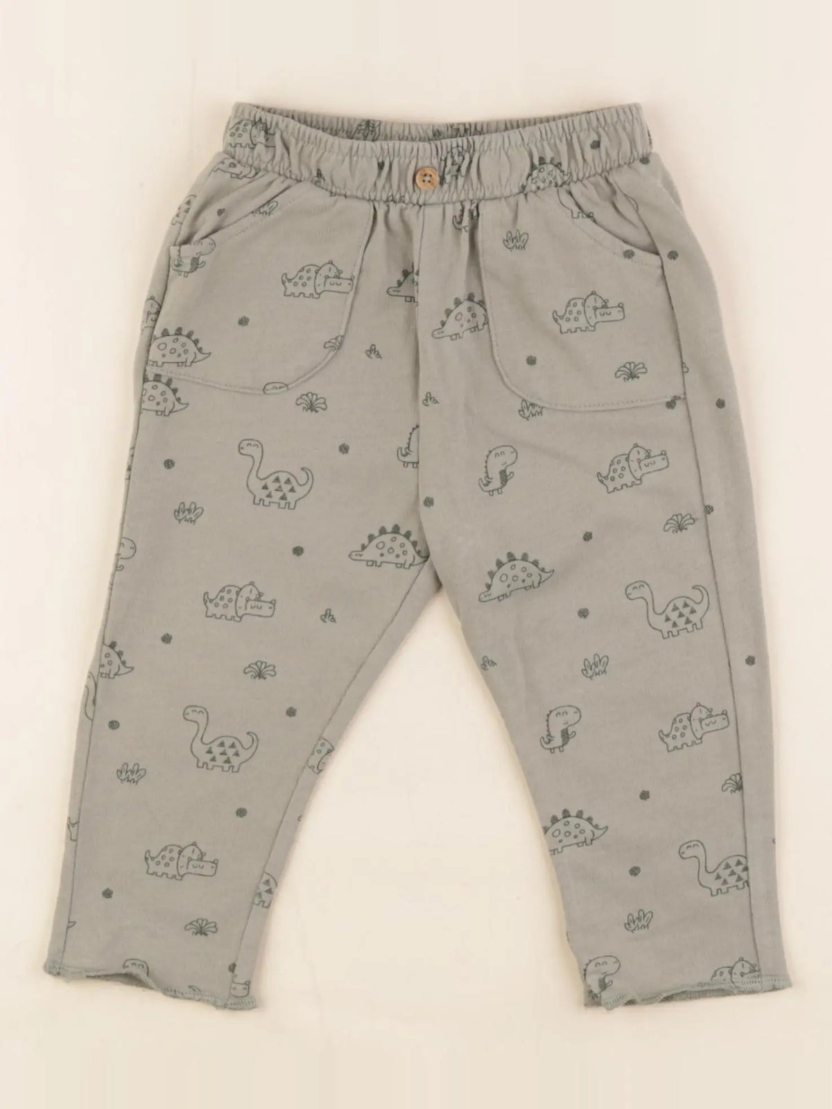 Vertbaudet - pantalon vert - 6 mois