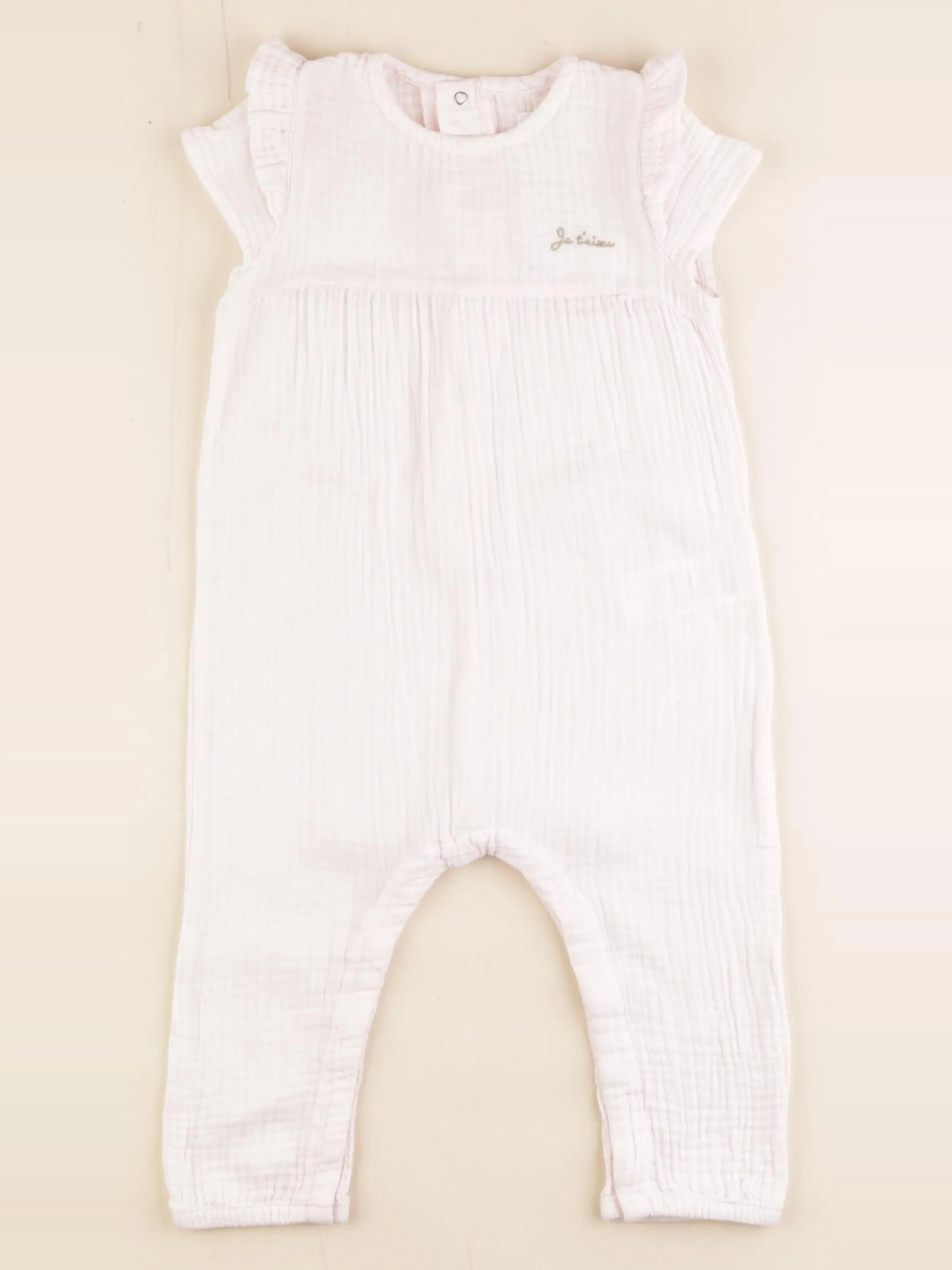 Vertbaudet - combinaison rose - 18 mois