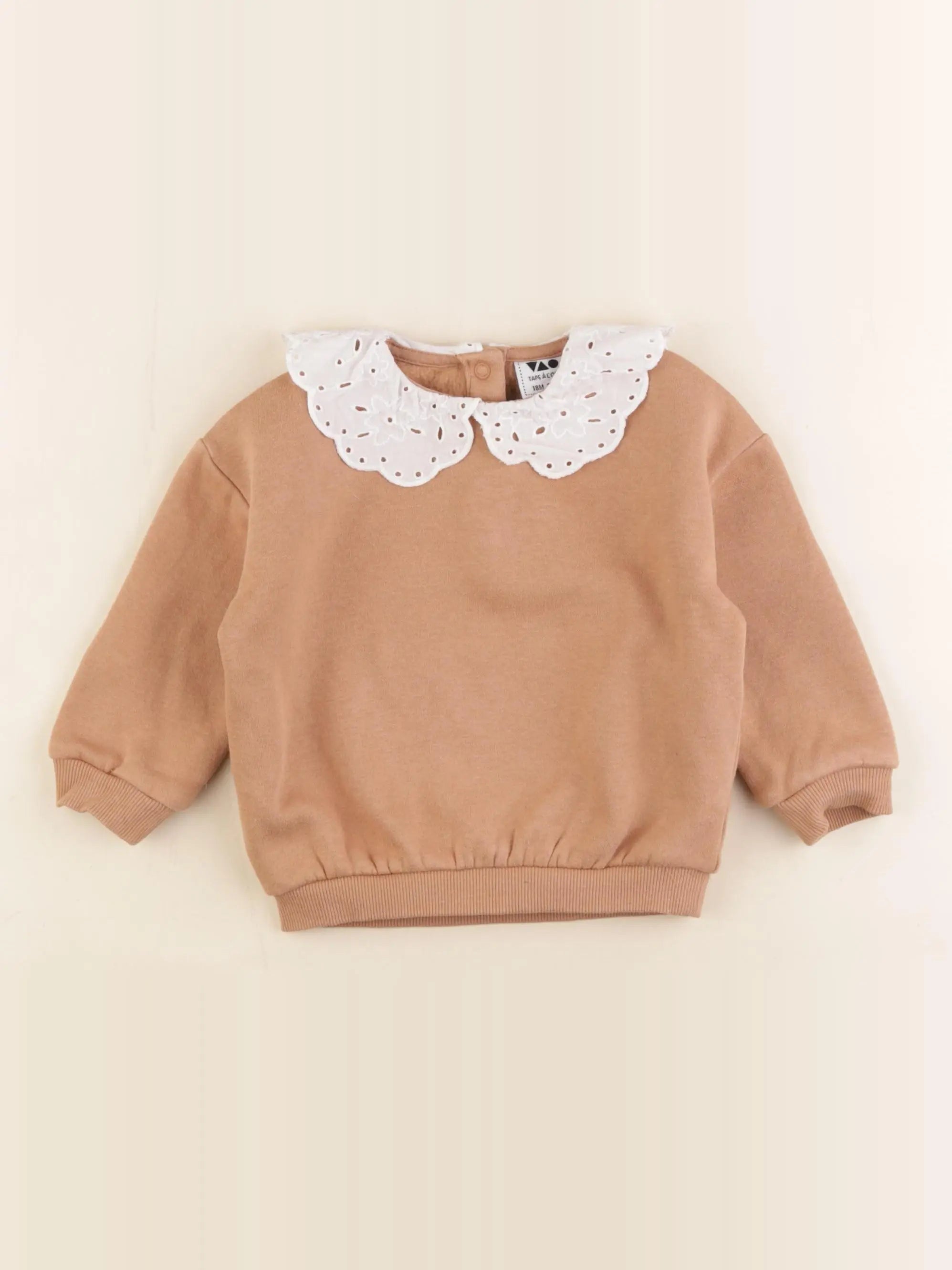 Tape à l'oeil - sweat marron - 18 mois