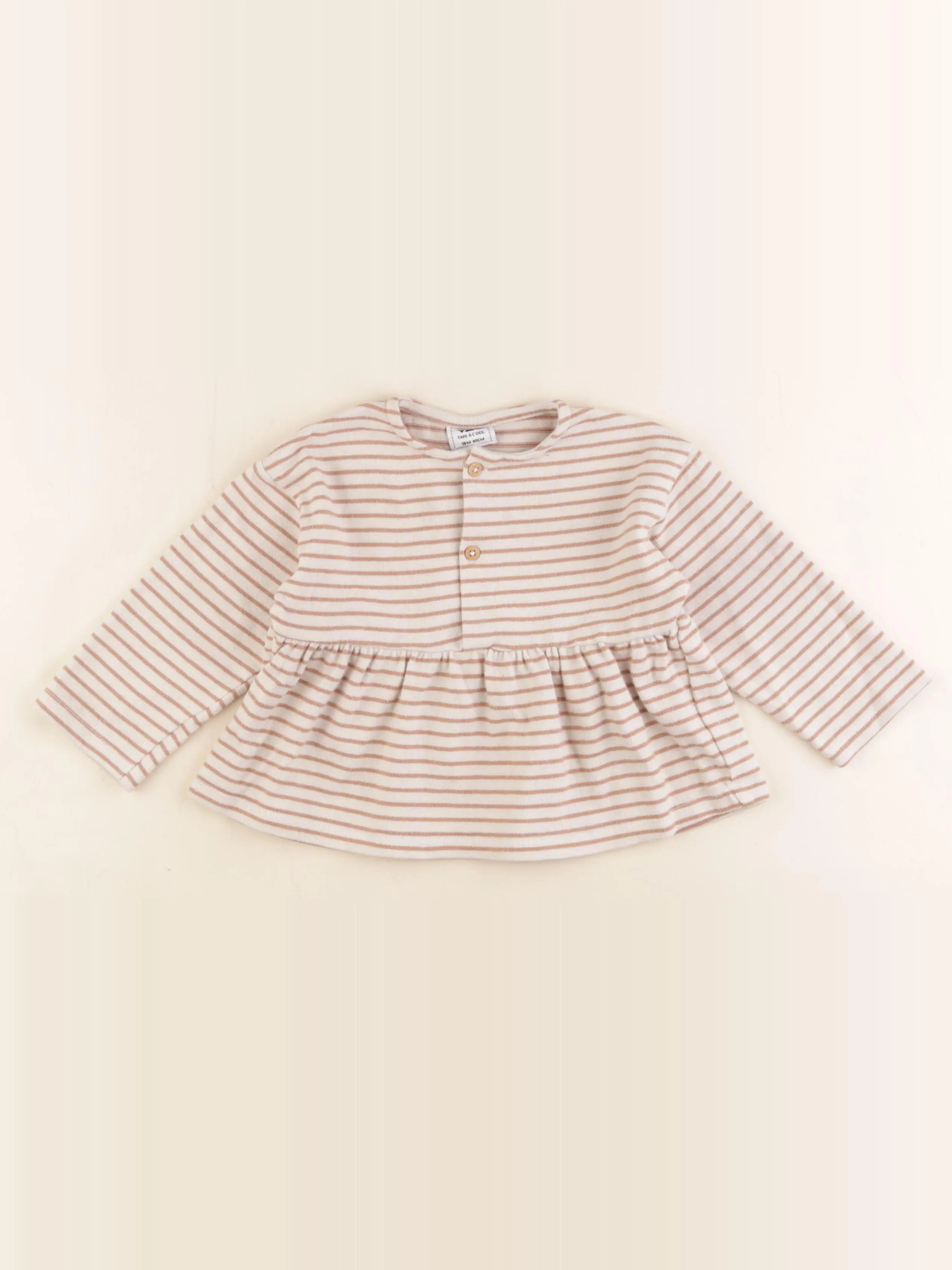 Tape à l'oeil - sweat beige, marron - 18 mois