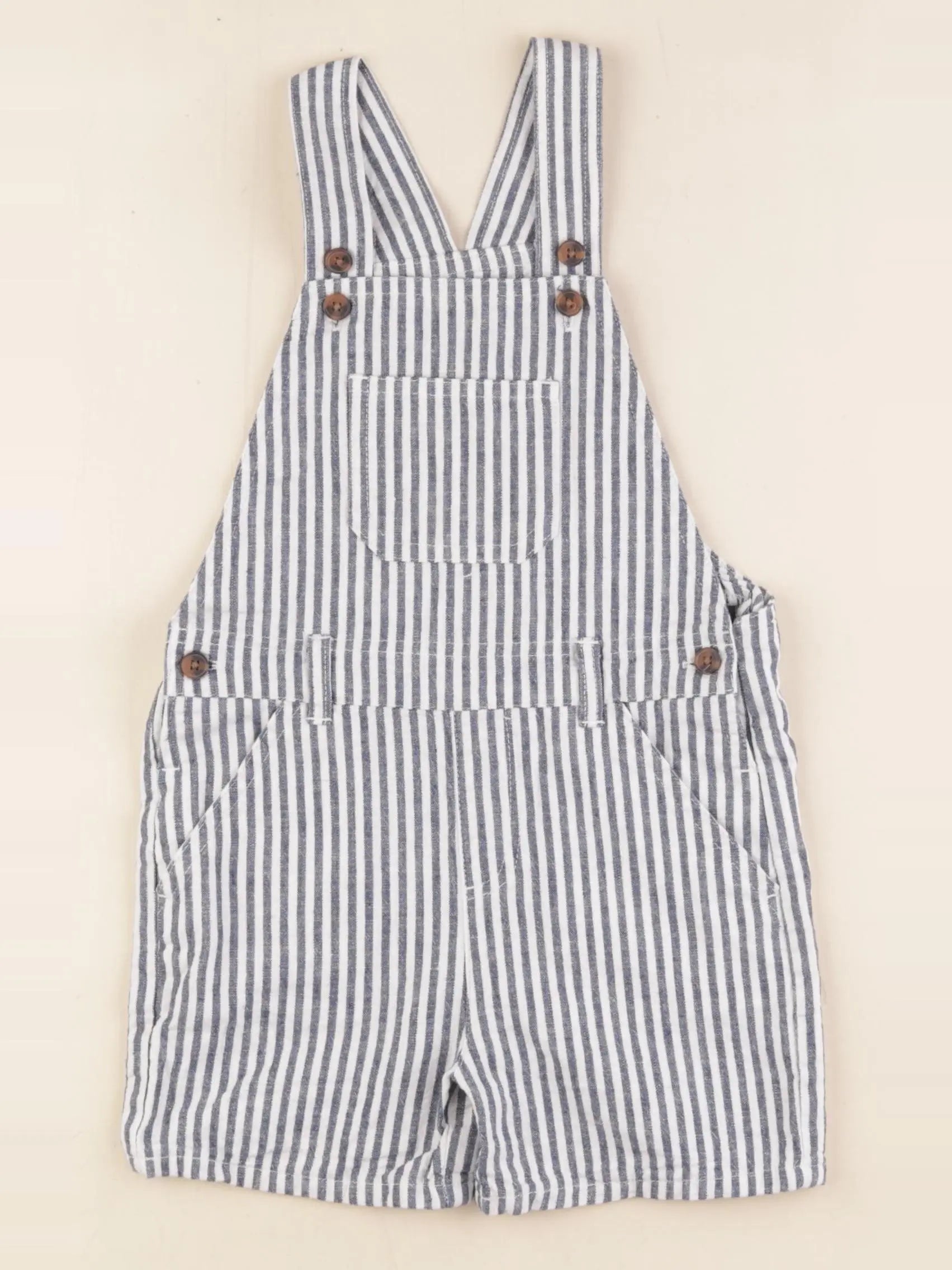 Boutchou - salopette blanc, bleu - 36 mois