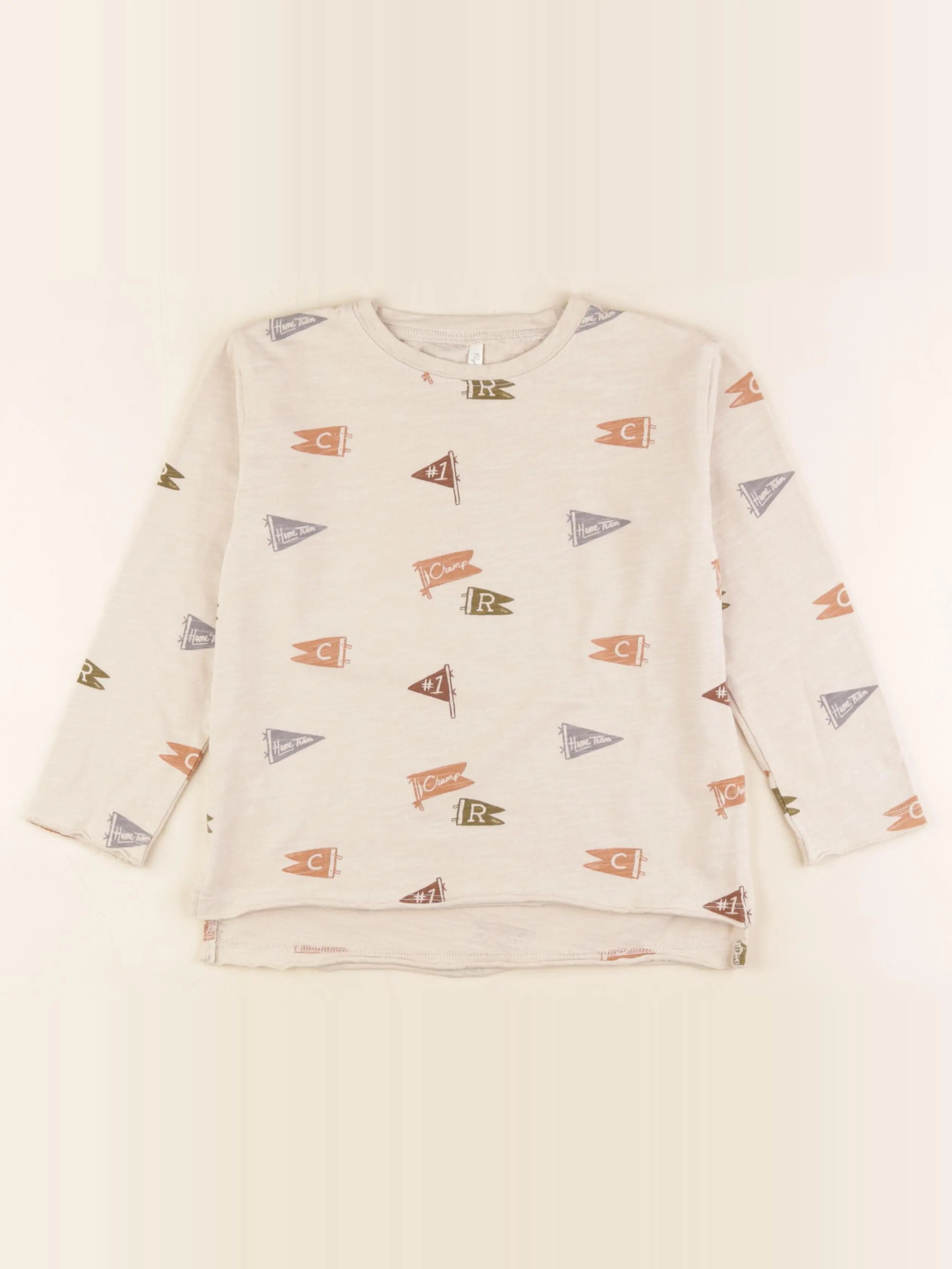 Rylee + Cru - tee-shirt beige - 4/5 ans