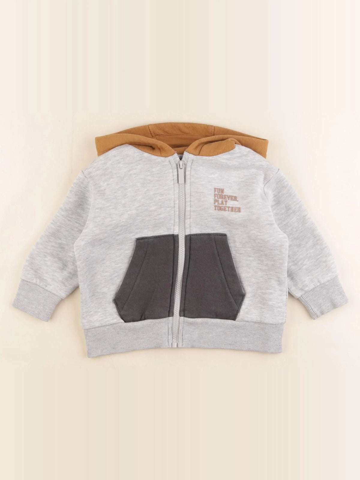 Vertbaudet - sweat gris - 3 ans