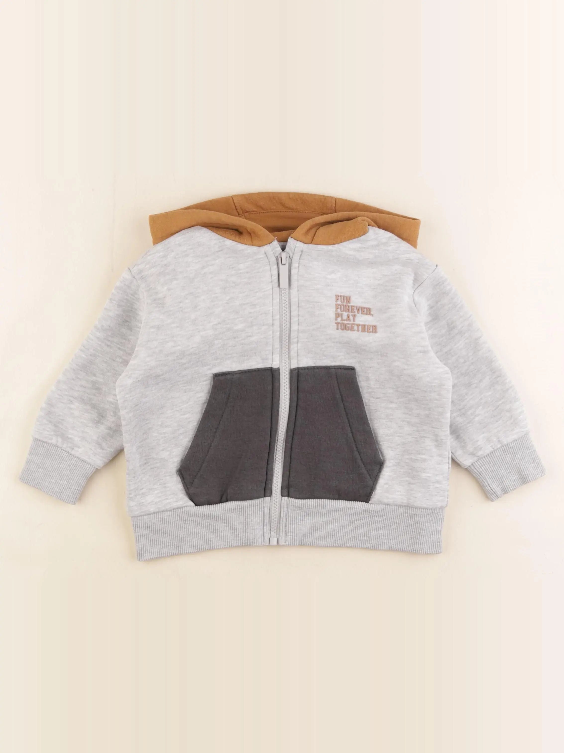 Vertbaudet - sweat gris - 3 ans