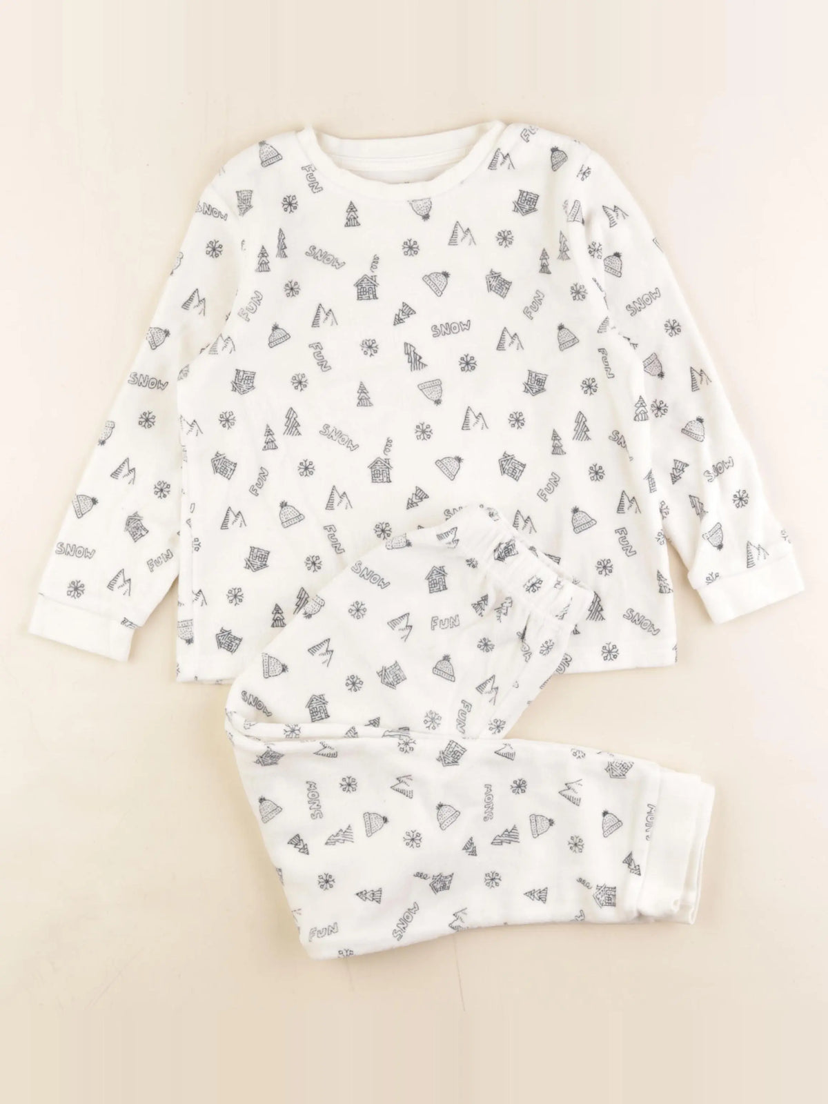 Vertbaudet - pyjama blanc, bleu - 6 ans