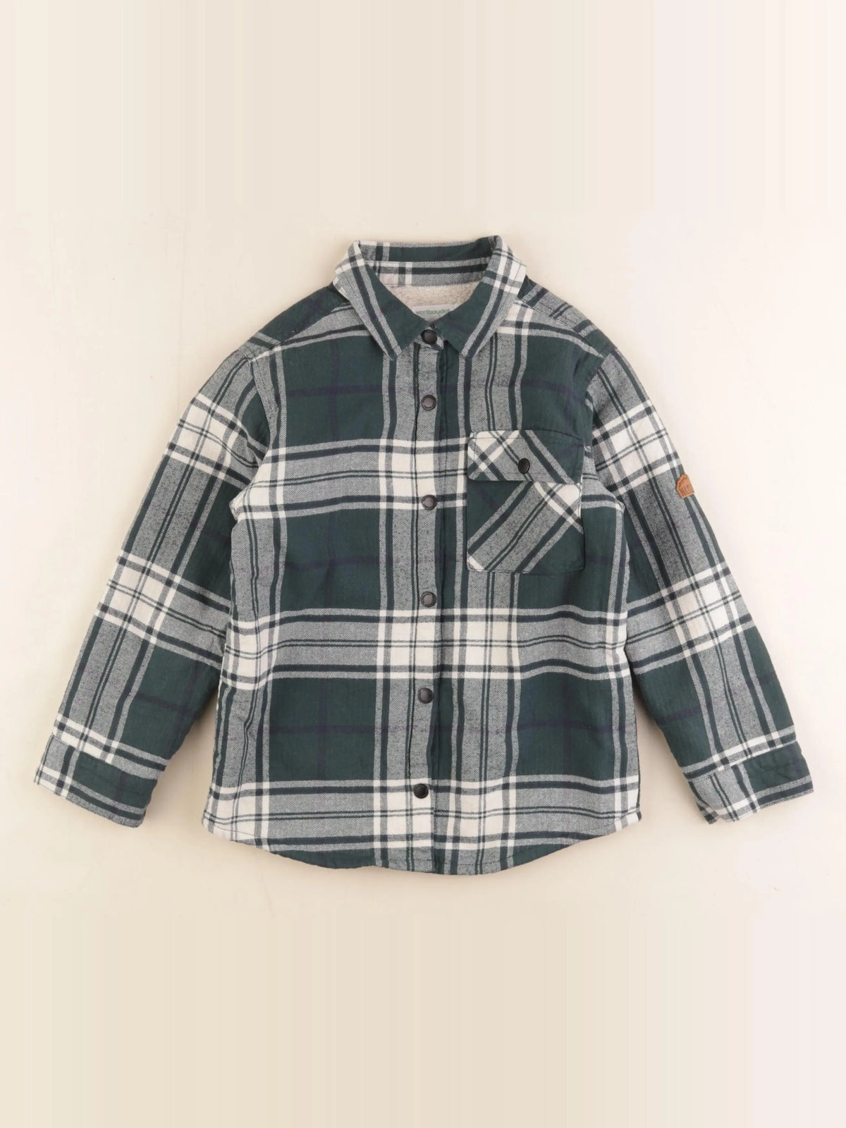 Vertbaudet - chemise vert - 6 ans