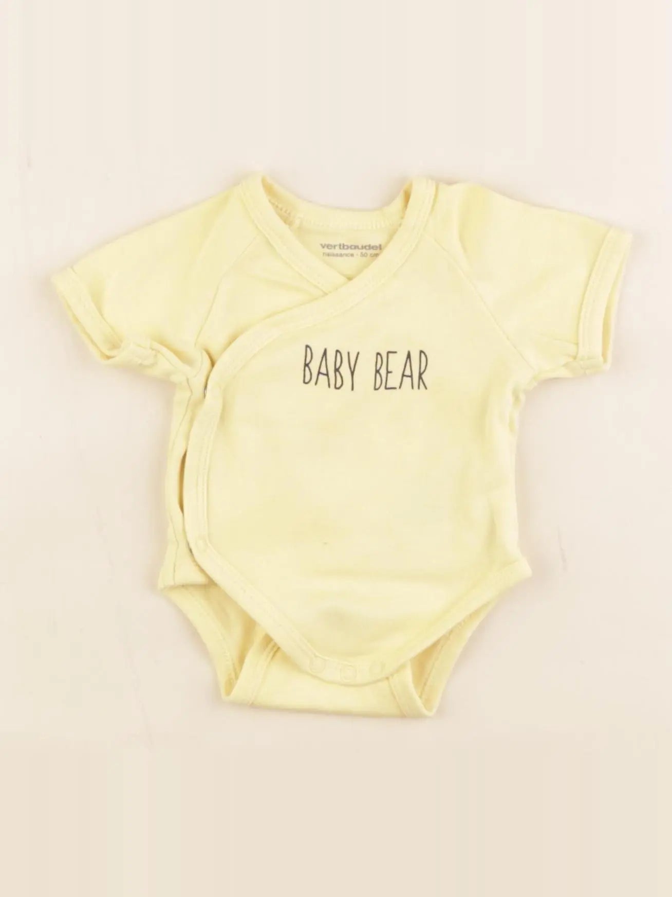 Vertbaudet - body jaune - 0 mois