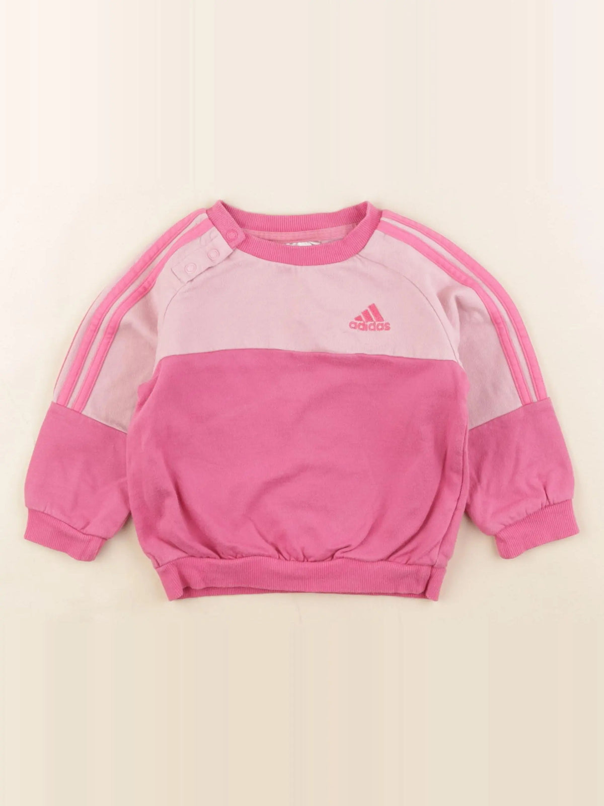 Adidas - sweat rose - 9/12 mois