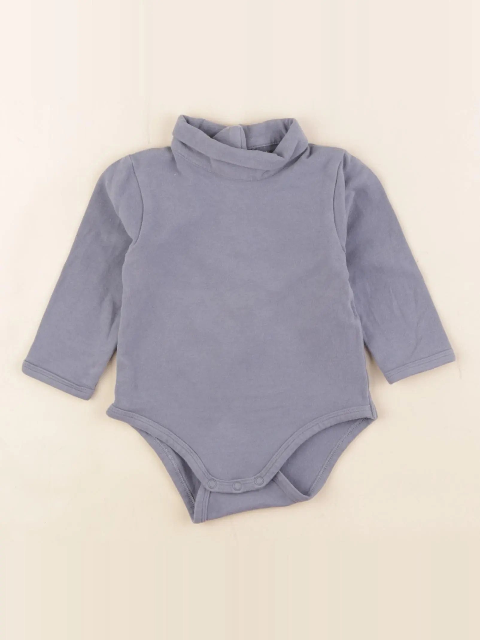 Vertbaudet - body à col bleu - 9 mois