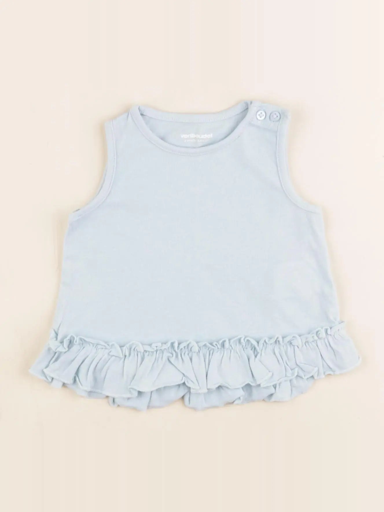 Vertbaudet - débardeur bleu - 3 mois