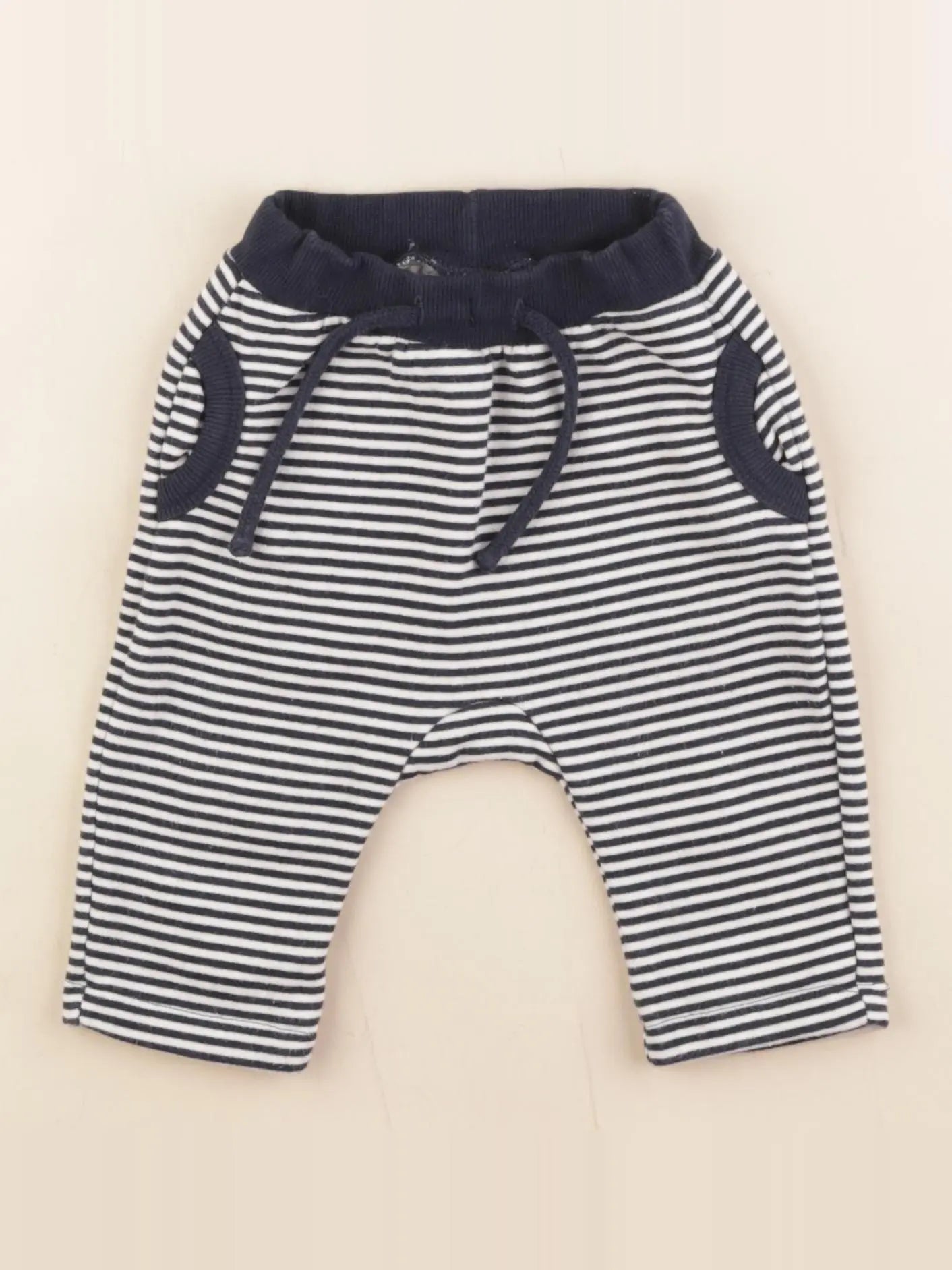 Tape à l'oeil - sarouel bleu, blanc - 3 mois