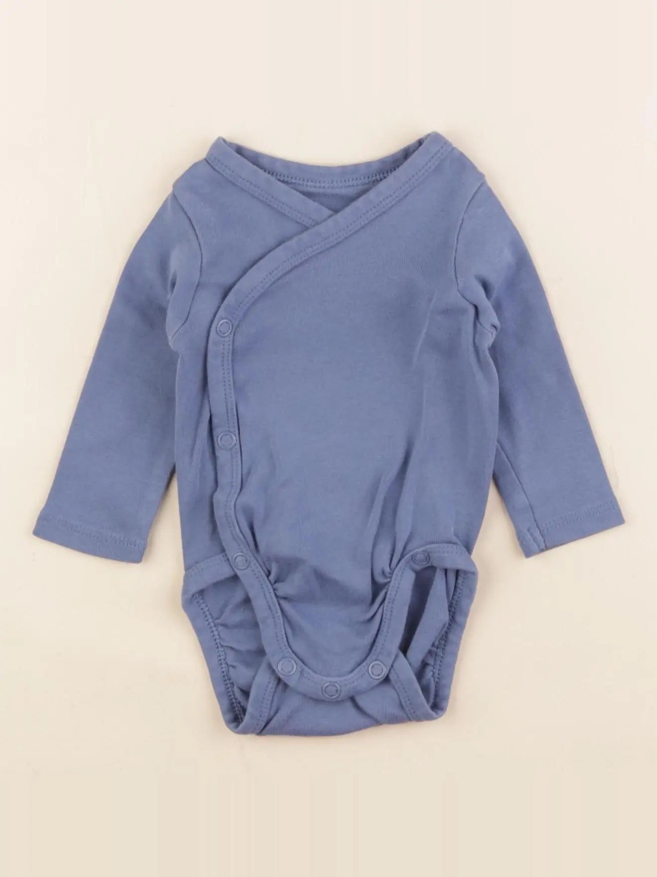 H&M - body bleu - 1/2 mois