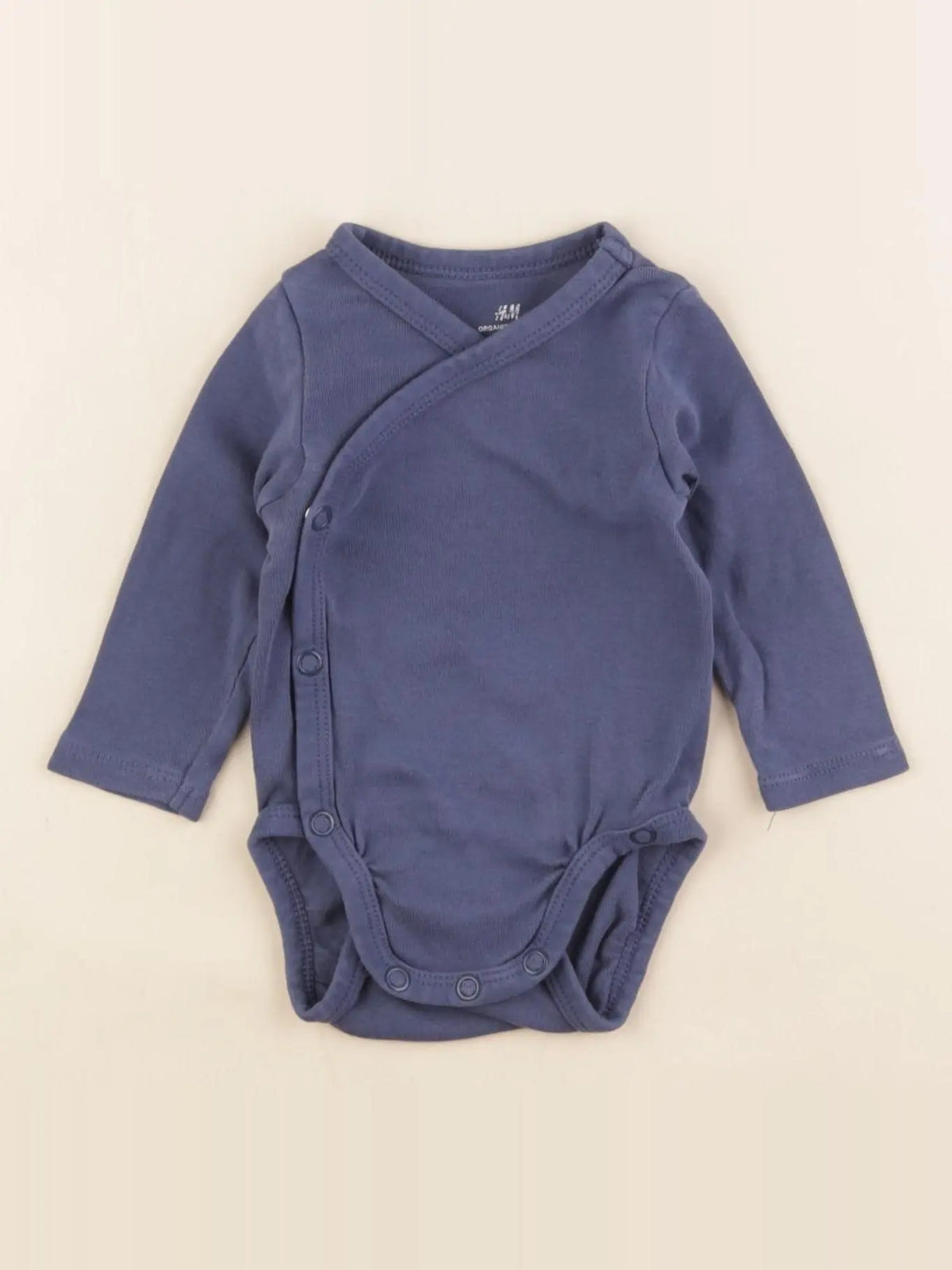 H&M - body bleu - 1/2 mois