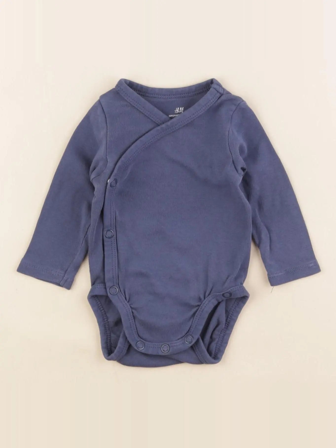 H&M - body bleu - 1/2 mois