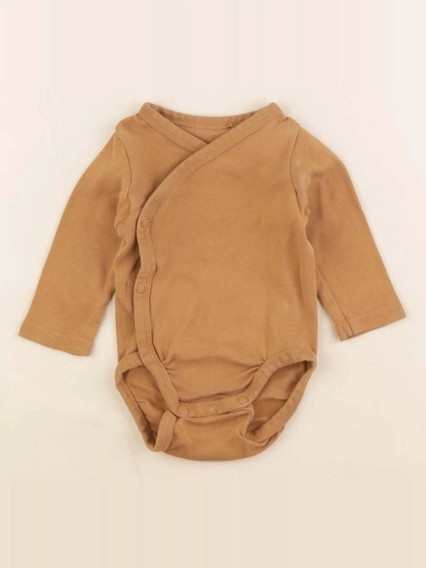 H&M - body marron - 1/2 mois