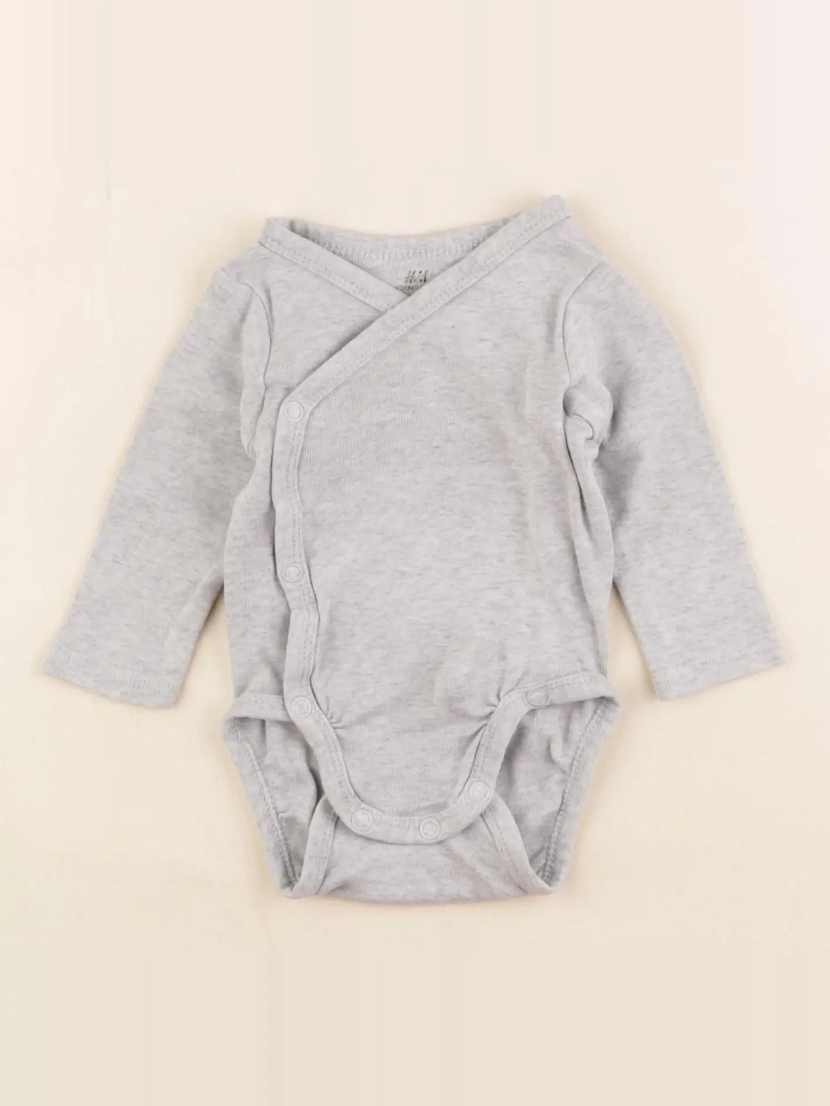 H&M - body gris - 1/2 mois