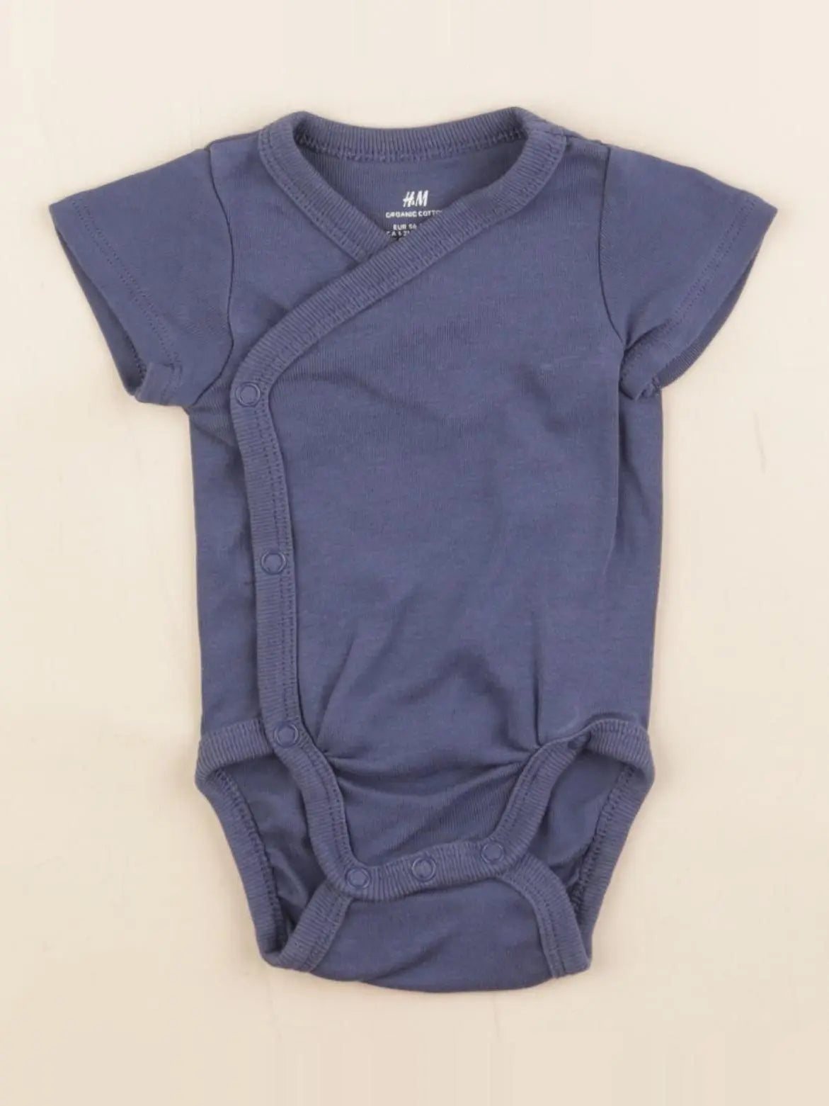 H&M - body bleu - 1/2 mois