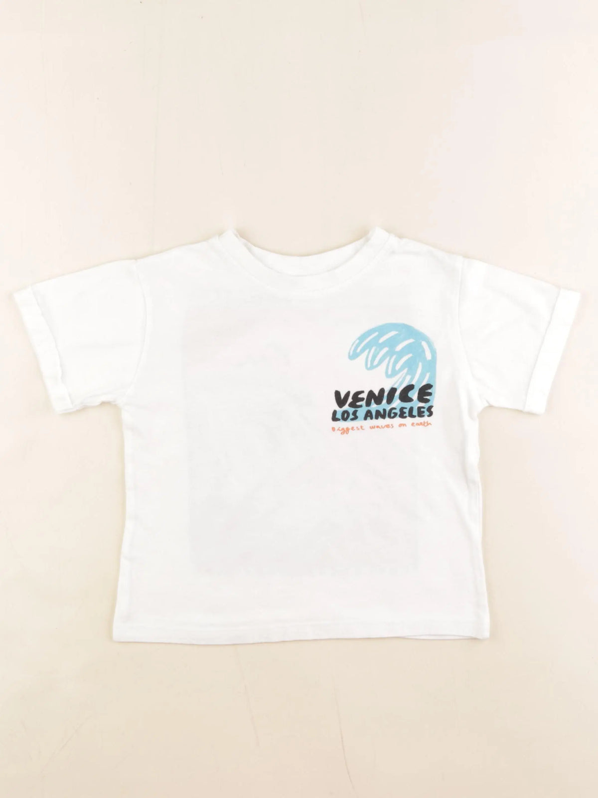 Zara - tee-shirt imprimé au dos blanc - 18/24 mois