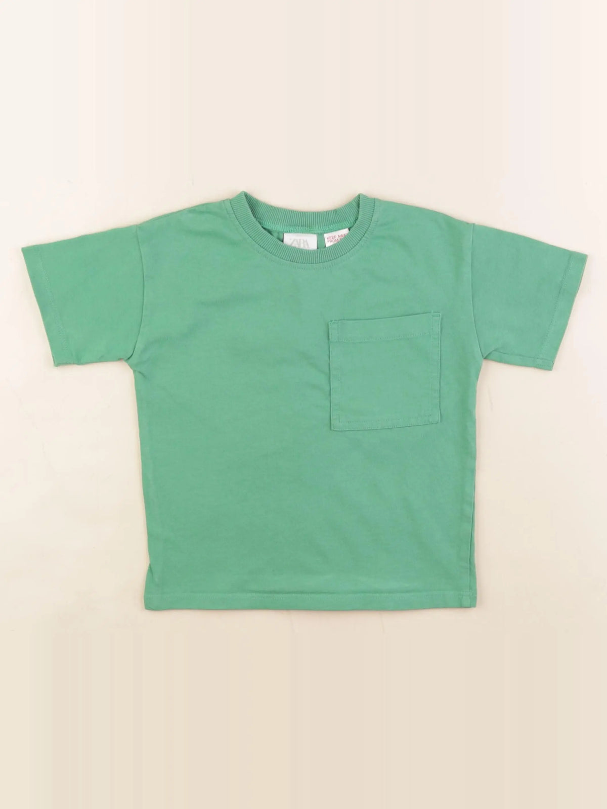 Zara - tee-shirt vert - 18/24 mois