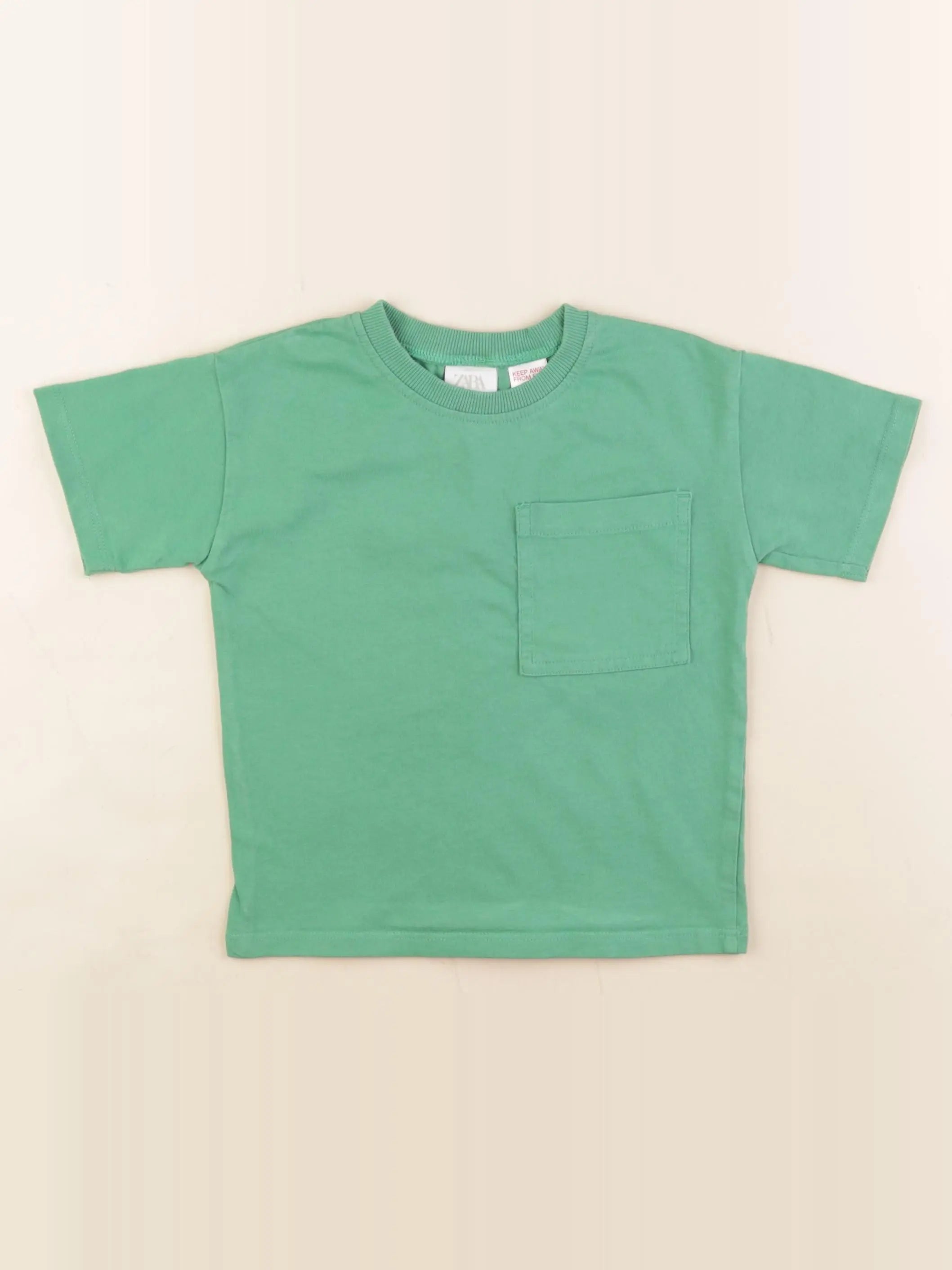 Zara - tee-shirt vert - 18/24 mois