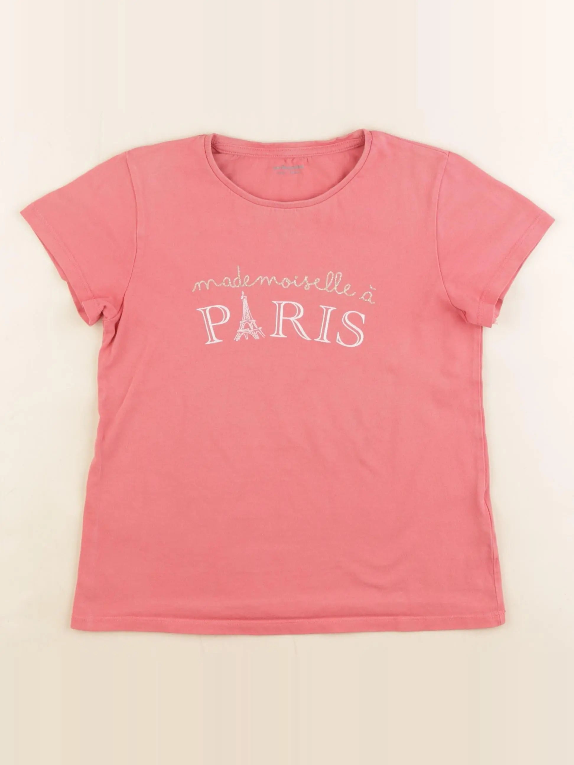 Vertbaudet - tee-shirt rose - 8 ans
