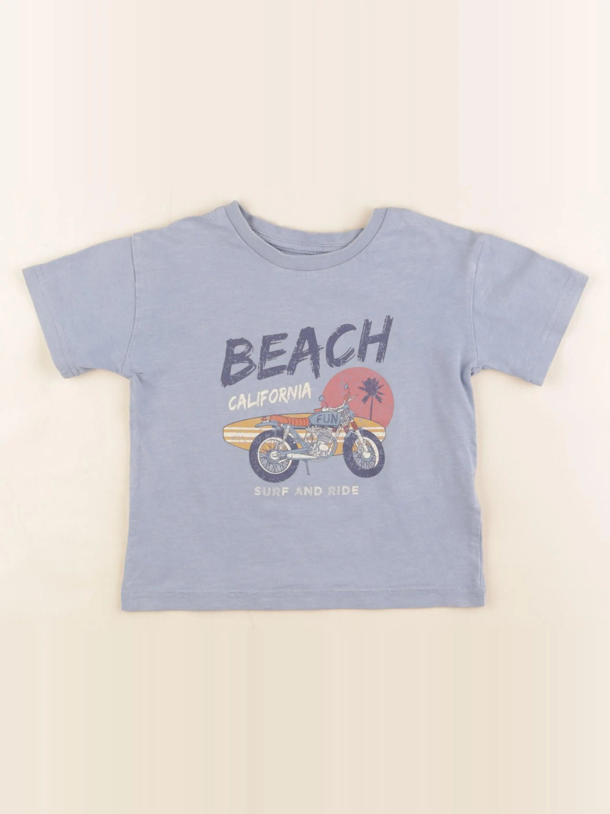 Vertbaudet - tee-shirt bleu - 3 ans