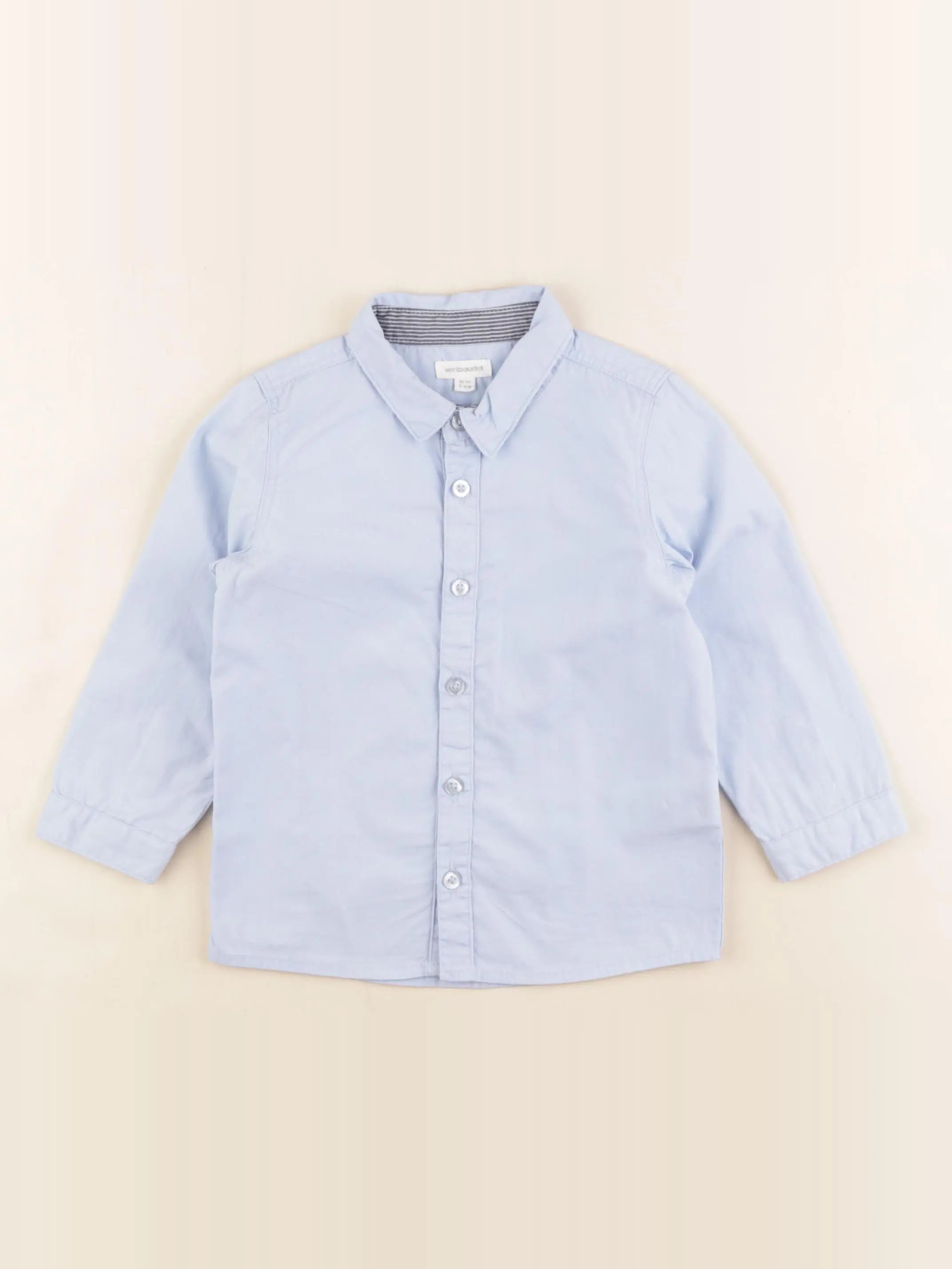Vertbaudet - chemise bleu - 2 ans
