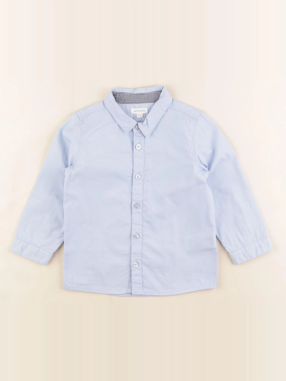 Vertbaudet - chemise bleu - 2 ans