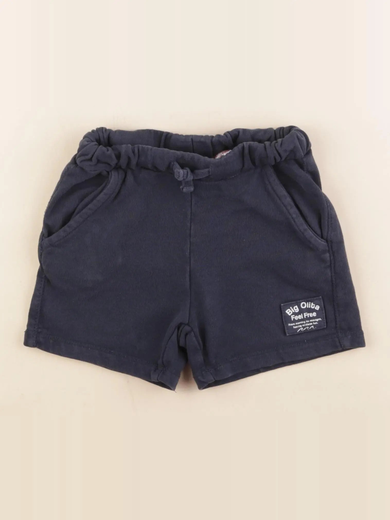 Zara - short bleu - 18/24 mois