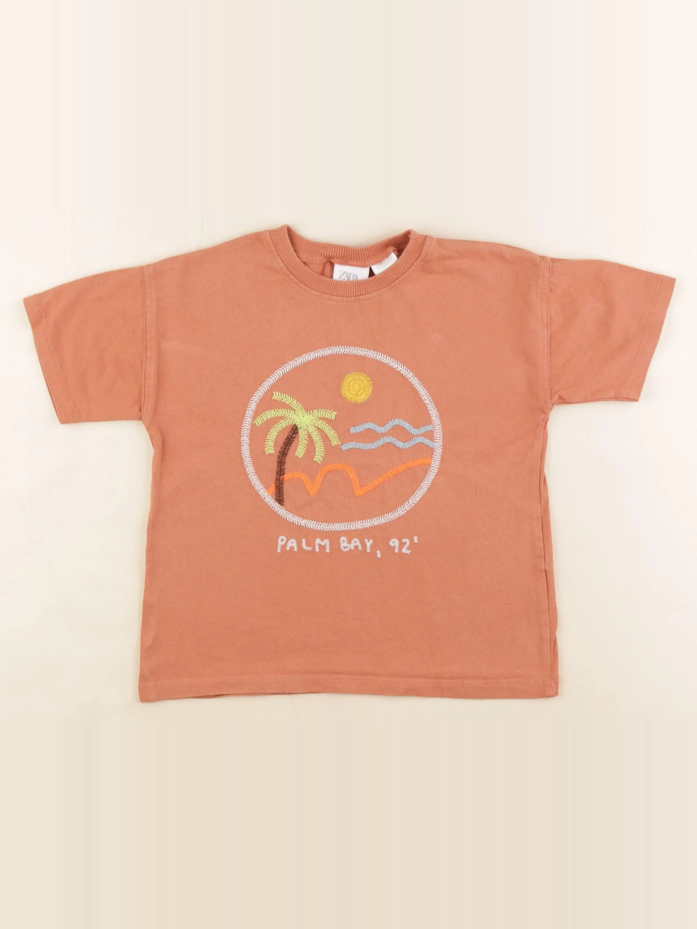 Zara - tee-shirt rouge - 4 ans