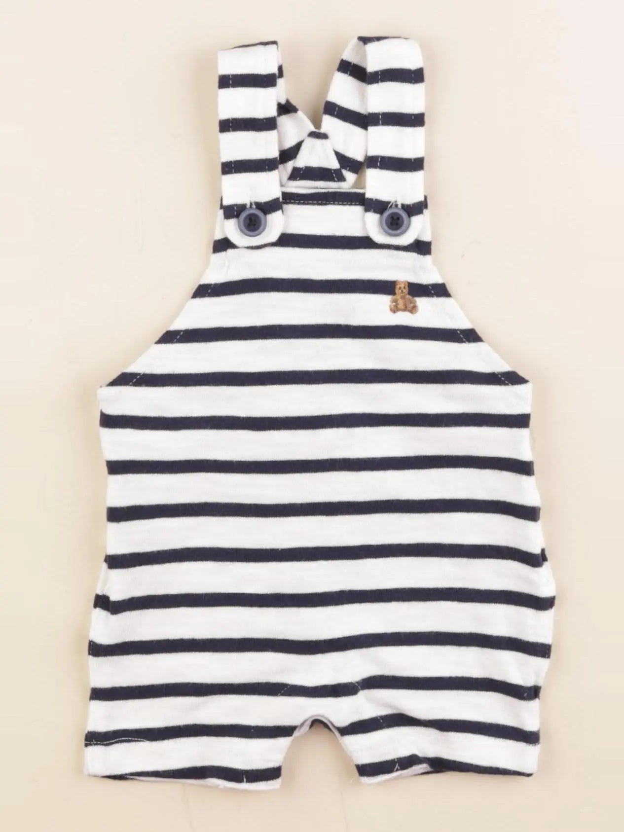 GAP - salopette blanc - 0/3 mois