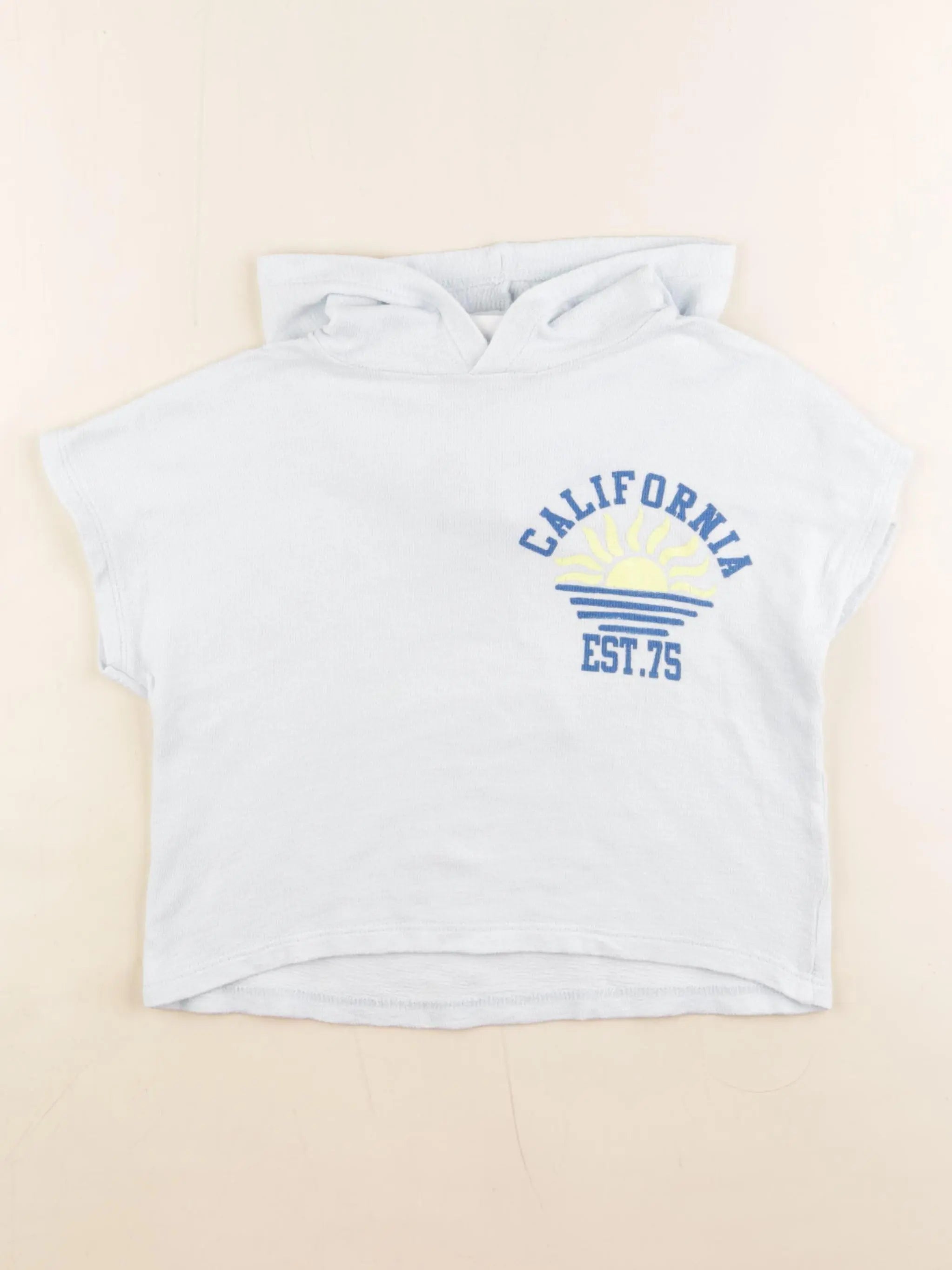 Zara - tee-shirt imprimé au dos bleu - 18/24 mois