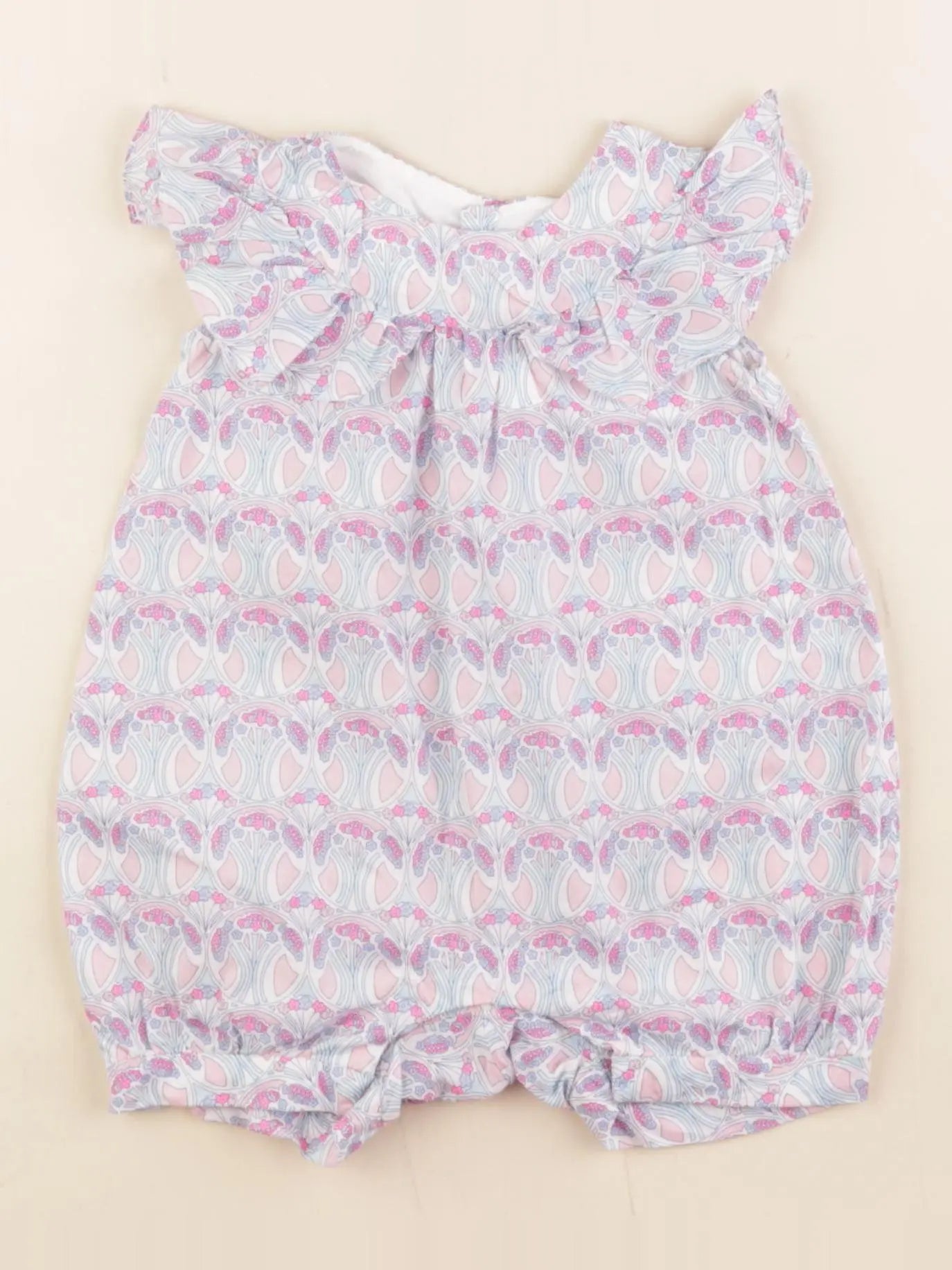 Jacadi - combinaison liberty multicolore - 6 mois