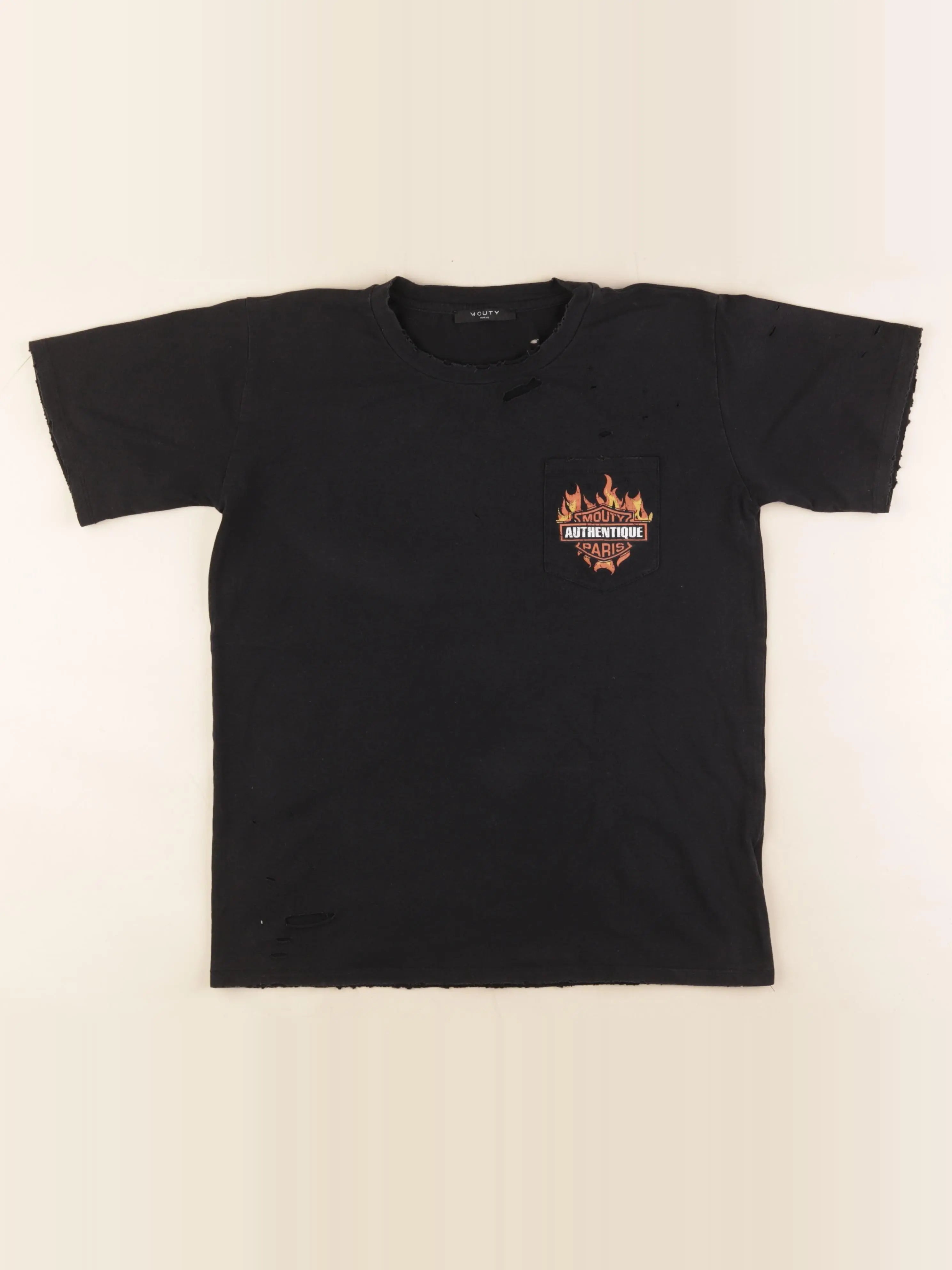 Mouty - tee-shirt noir - 10 ans