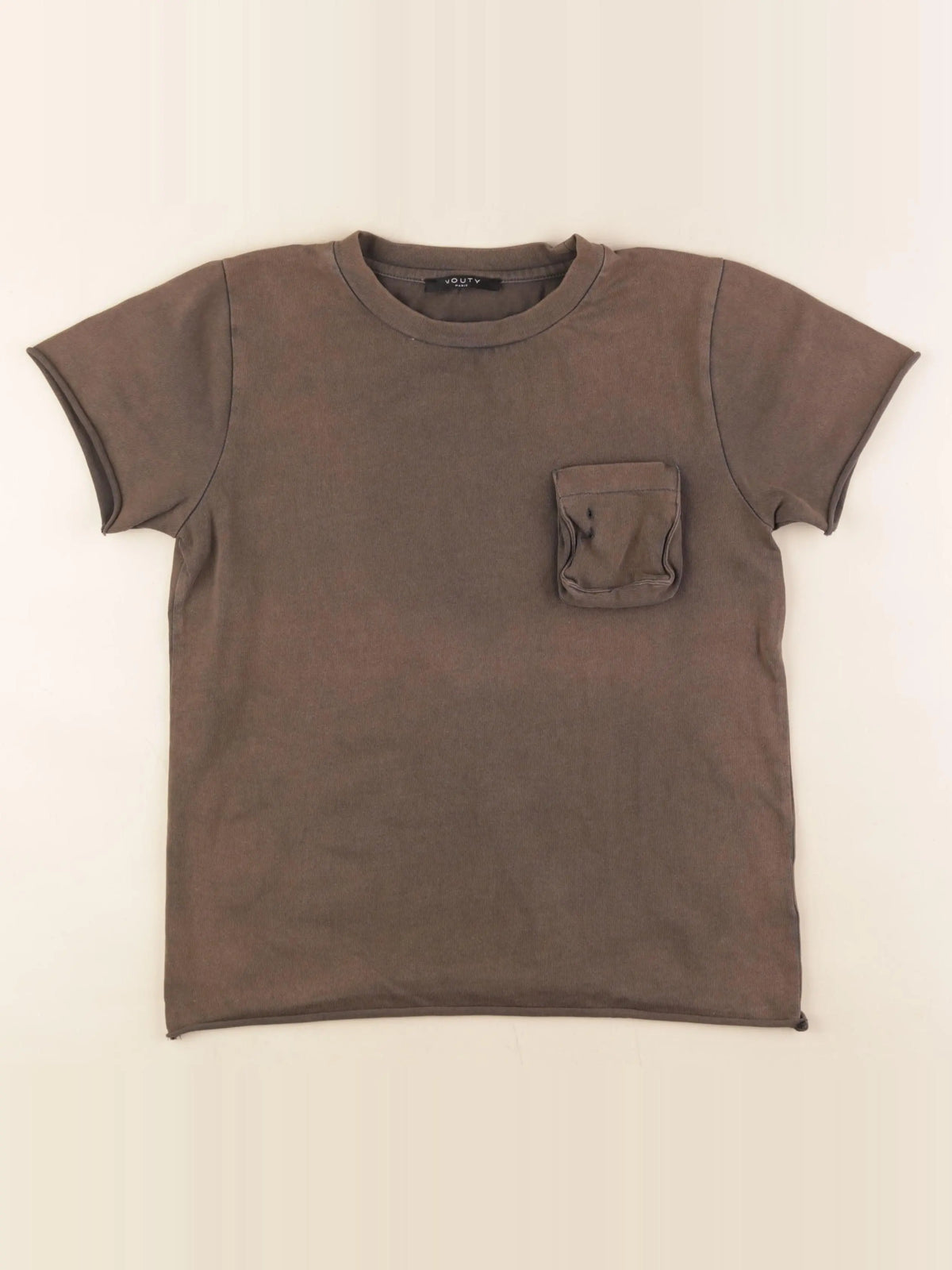Mouty - tee-shirt marron - 10 ans