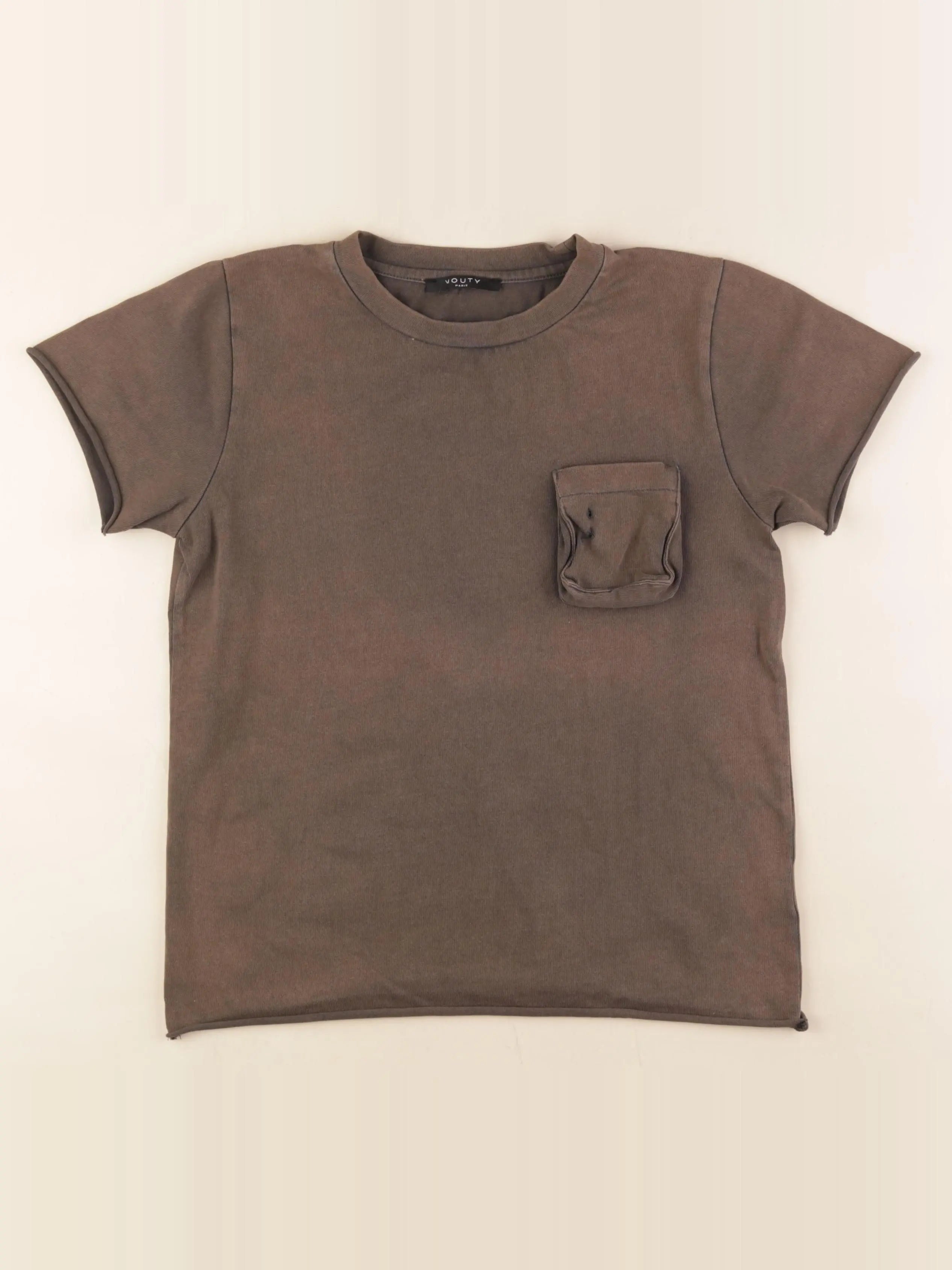 Mouty - tee-shirt marron - 10 ans