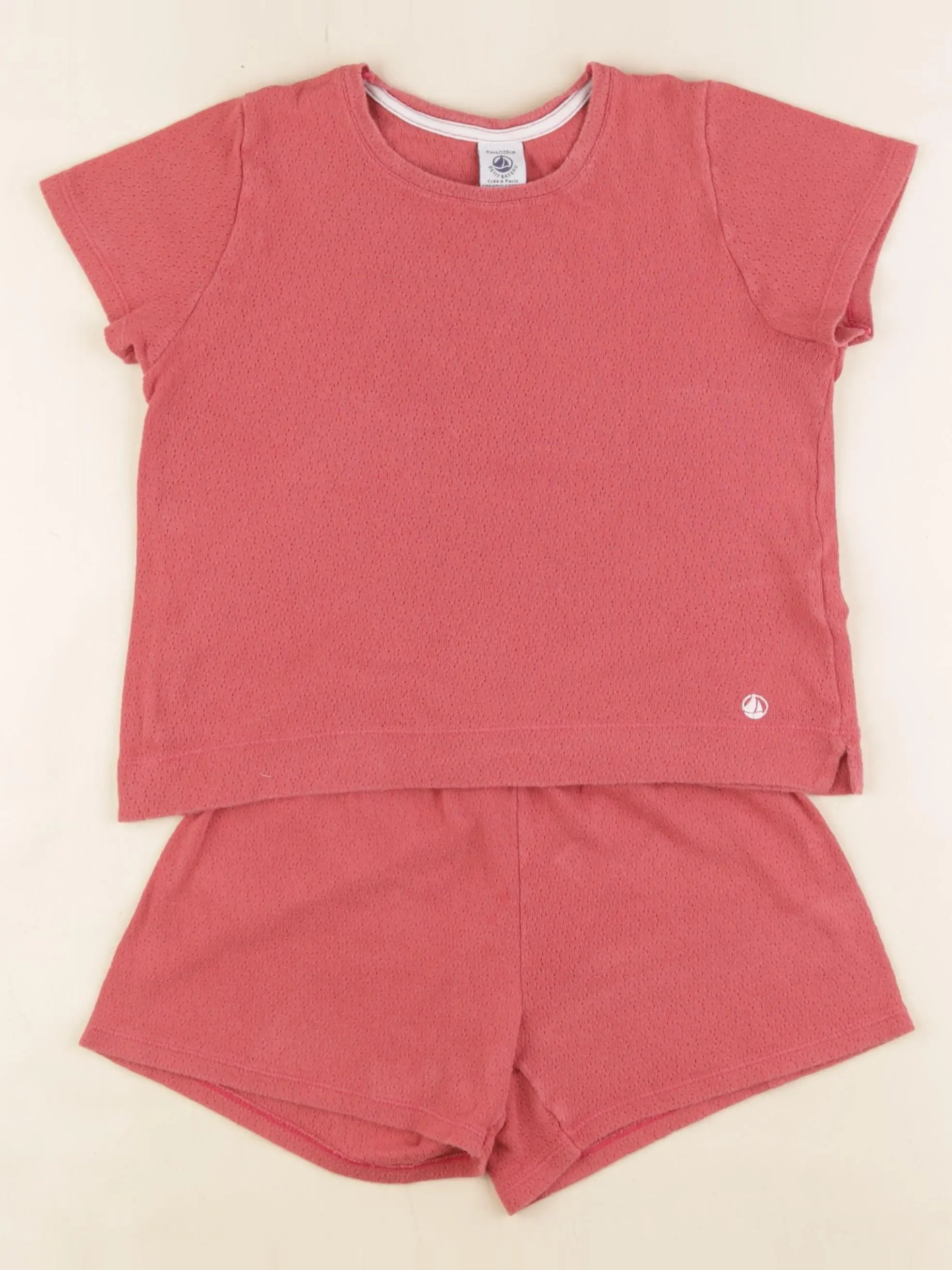 Petit Bateau - pyjama coton rose - 8 ans